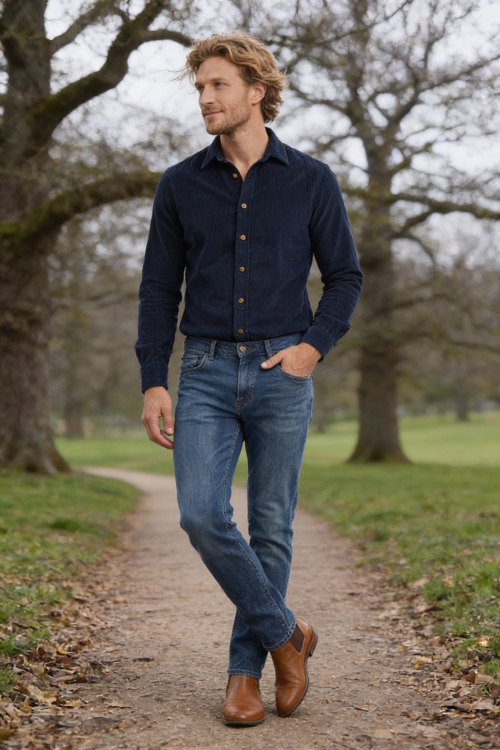Men's Wyck Corduroy Shirt | Blackstone London