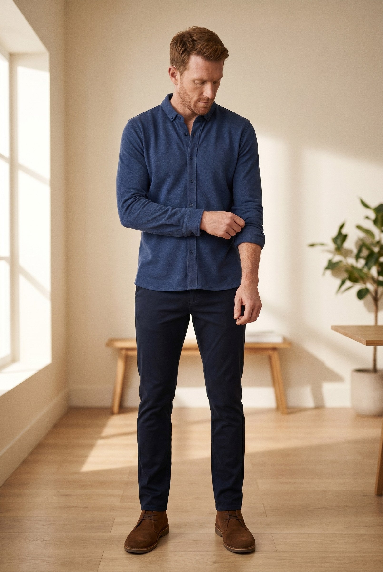 Men's Galloway Pique Jersey Shirt | Blackstone London
