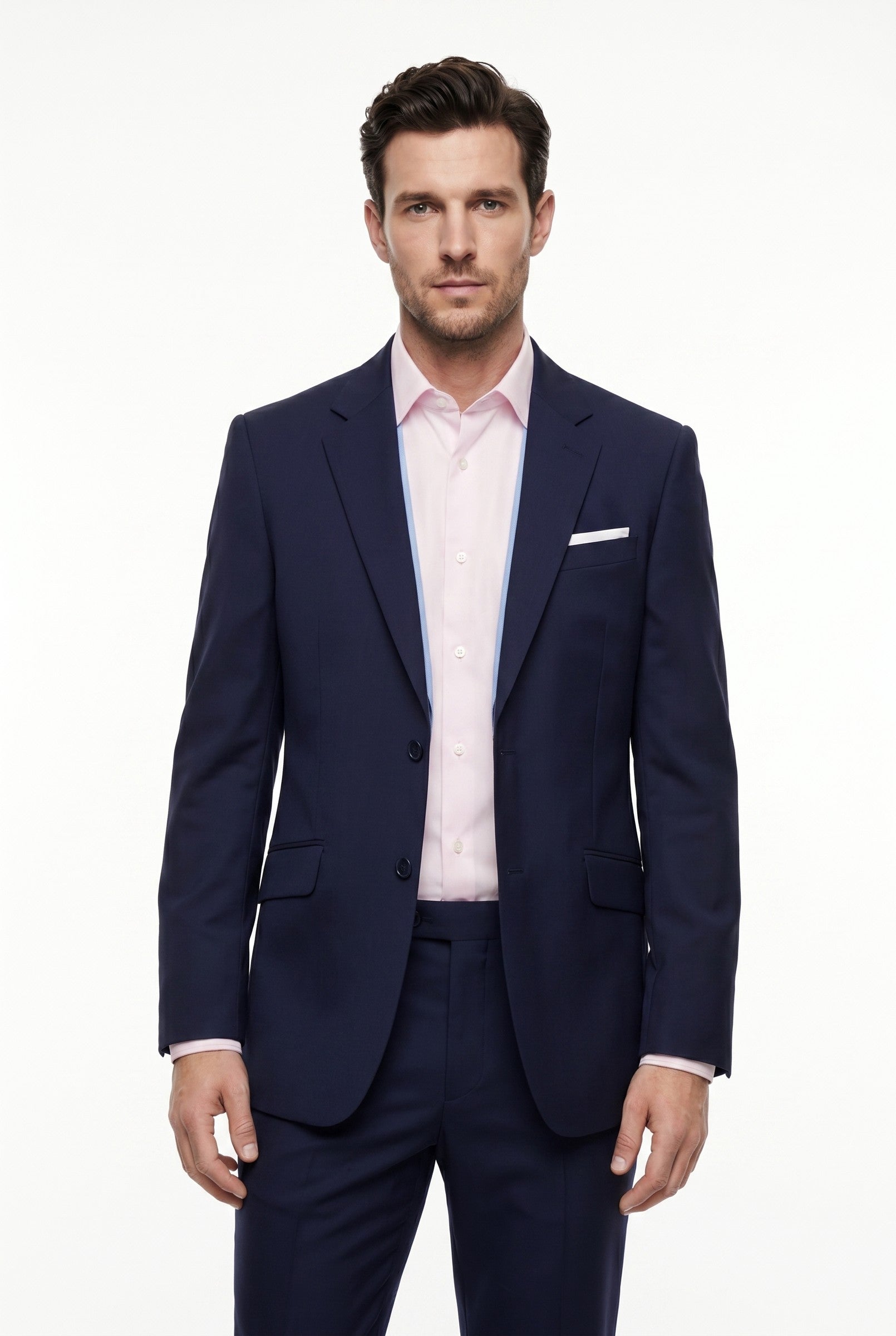 Men's Navy Slim Fit Two-Piece Suit | Blackstone London