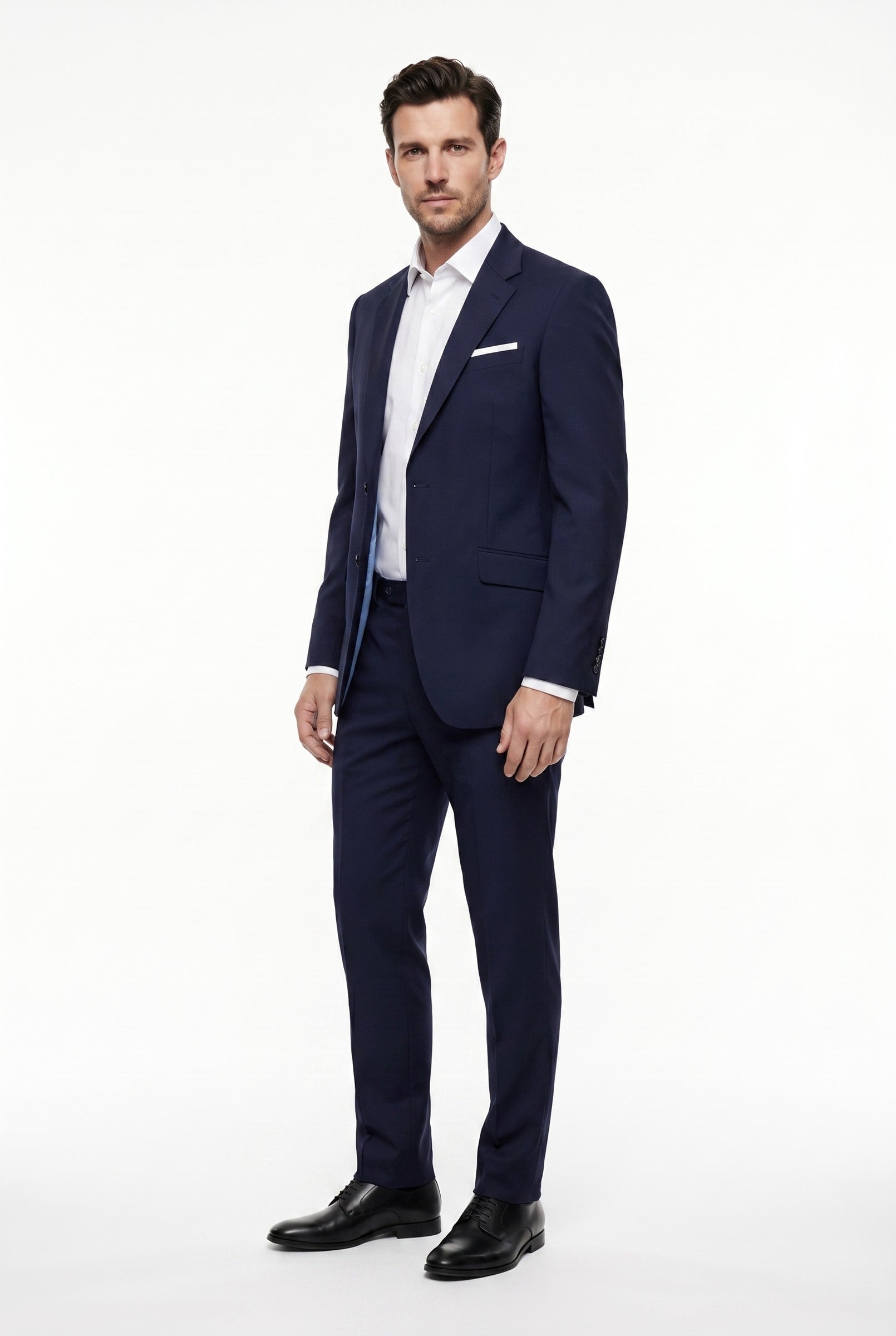 Men's Navy Slim Fit Two-Piece Suit | Blackstone London