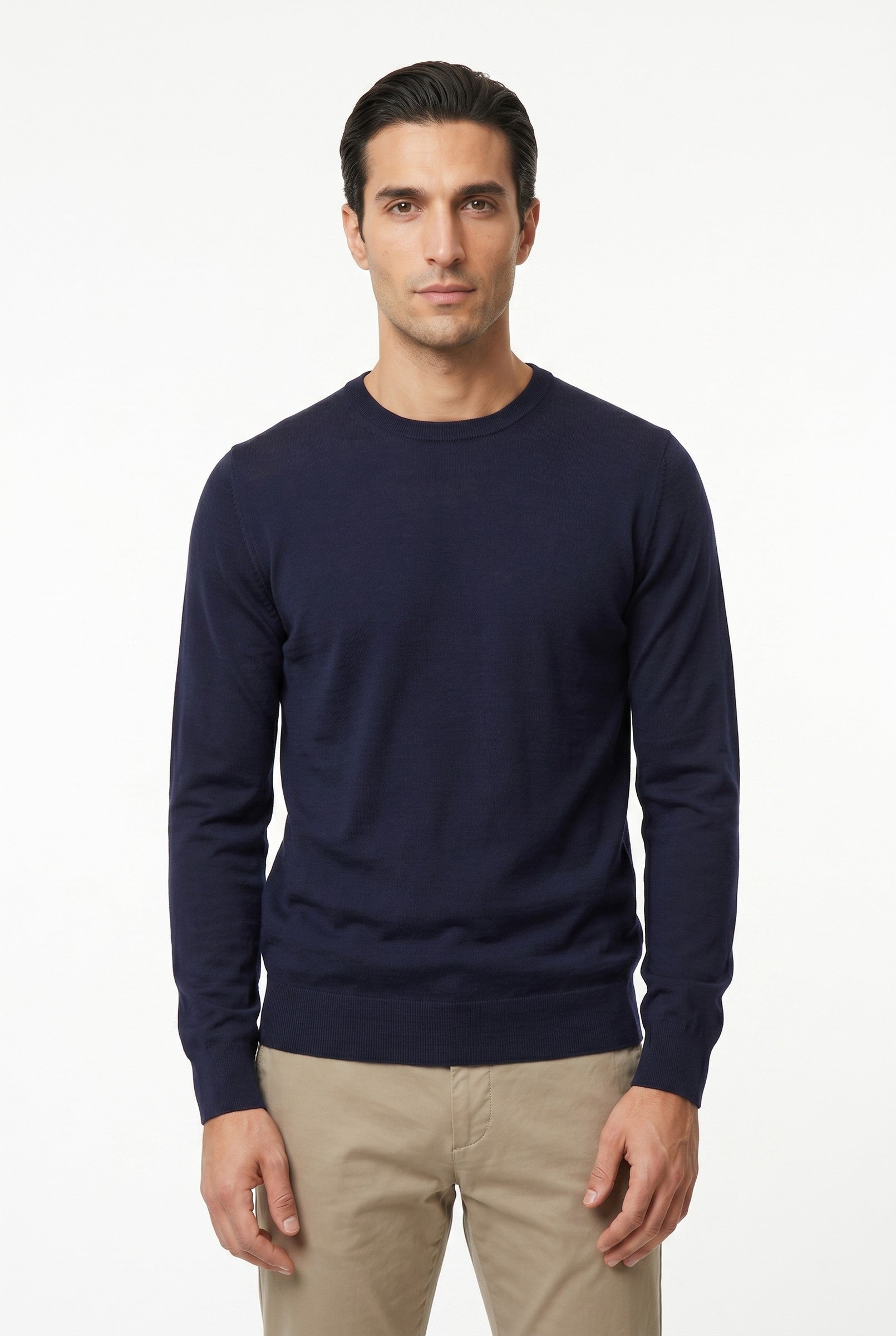 Men's Crew Neck Knit Sweater | Blackstone London