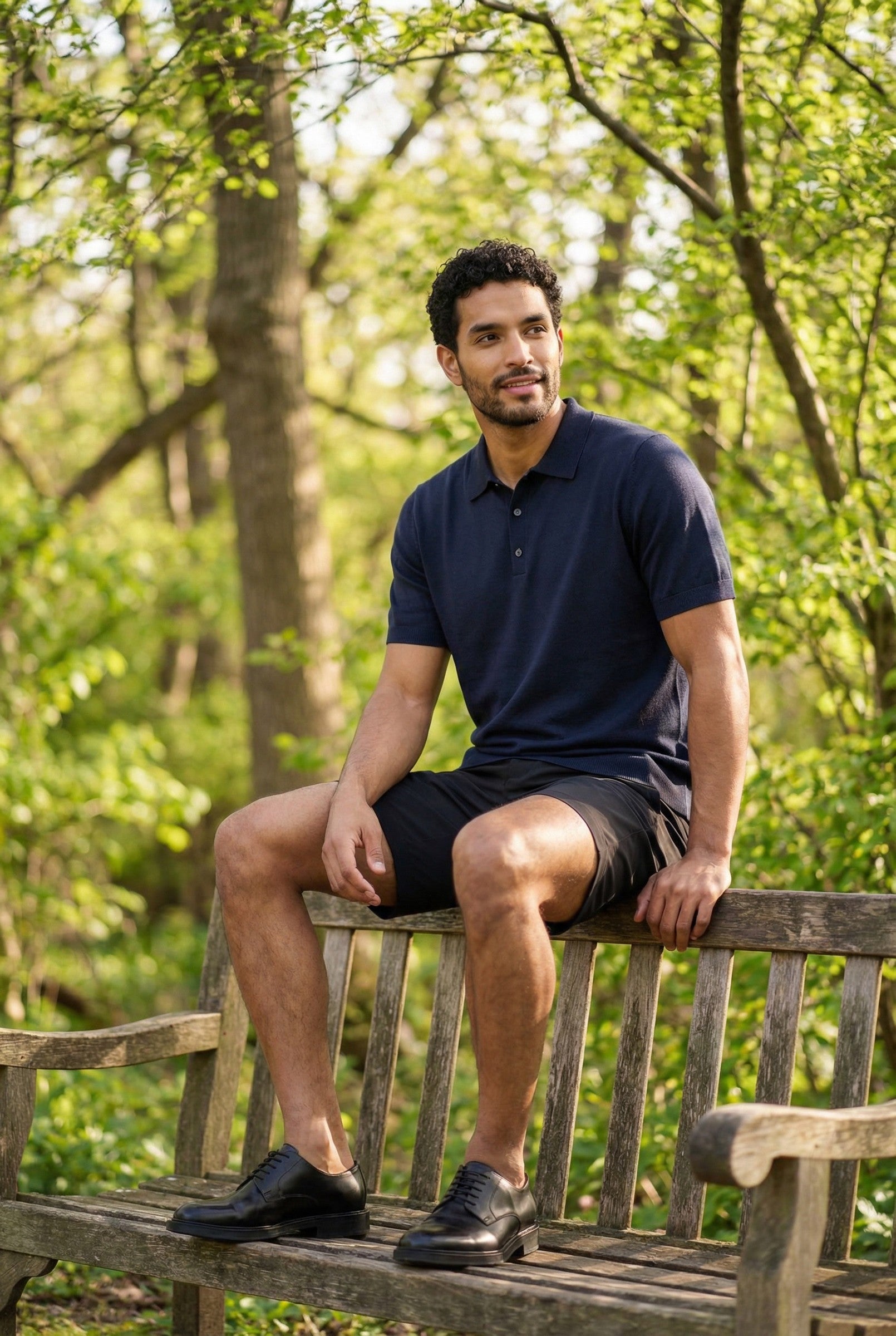Men's Fine Knit Polo Shirt | Blackstone London