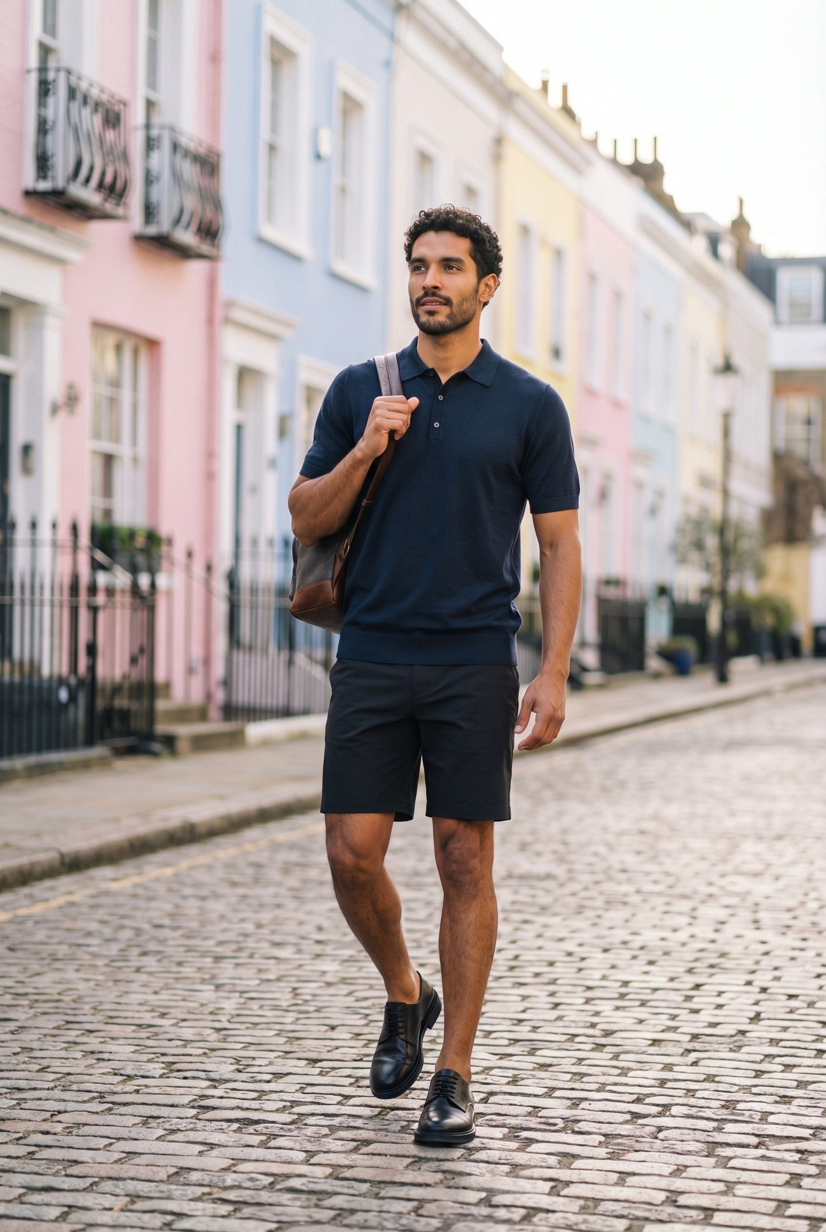 Men's Fine Knit Polo Shirt | Blackstone London