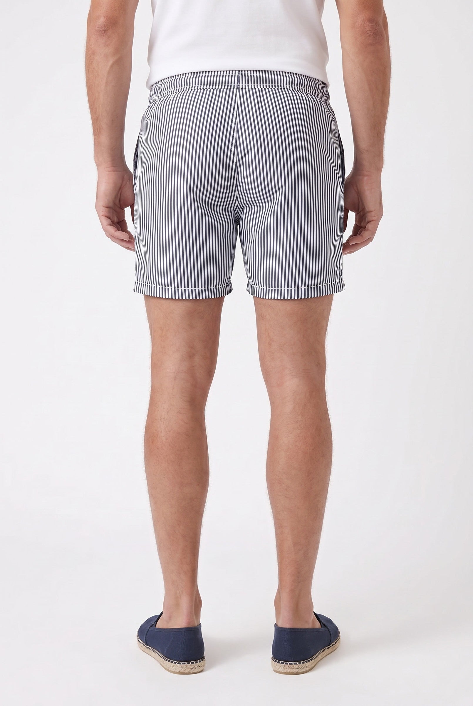Men's Campbell Striped Swim Trunks | Blackstone London