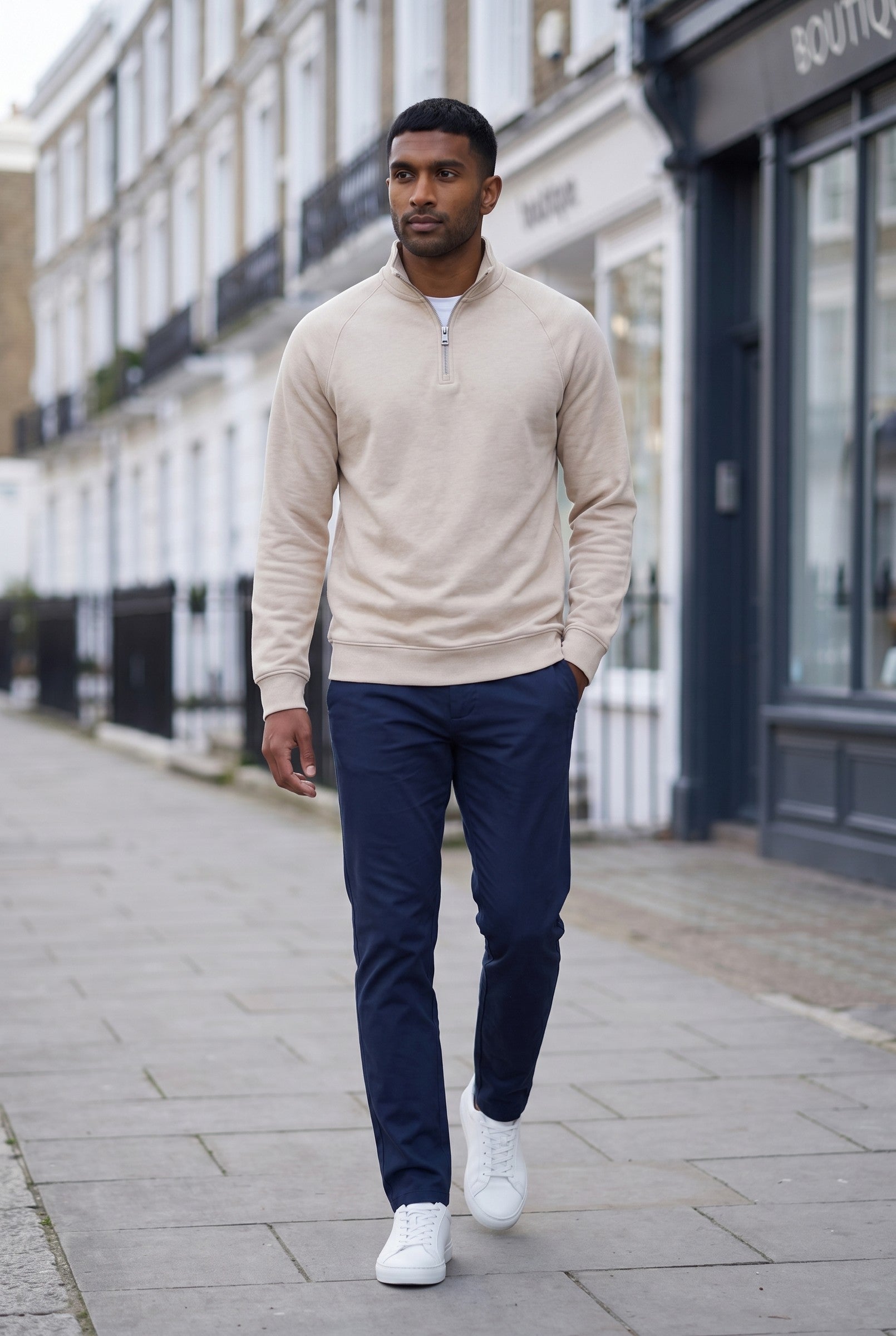 Men's Jensen Quarter-Zip Sweatshirt | Blackstone London
