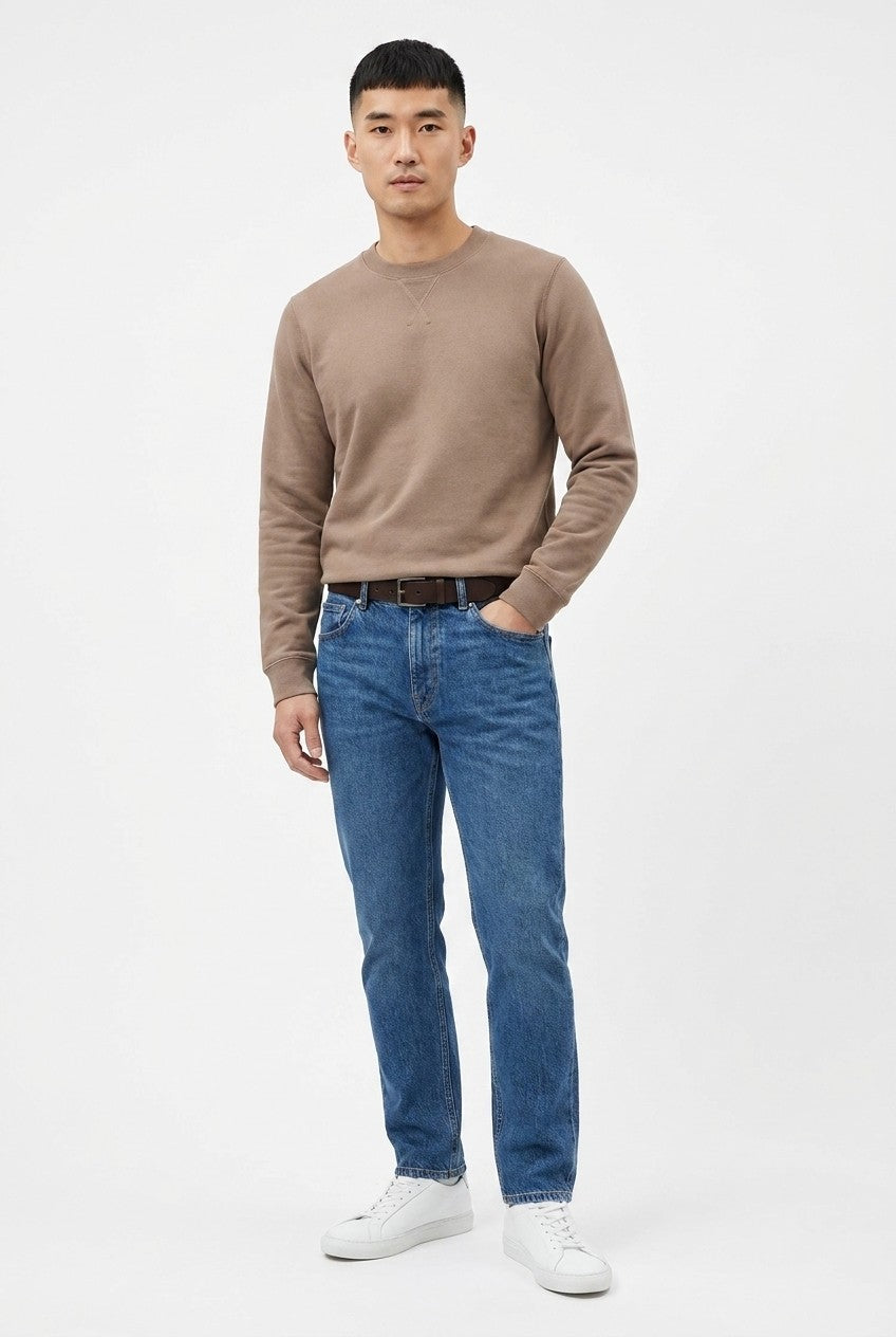Men's Loopback Crewneck Sweatshirt | Blackstone London