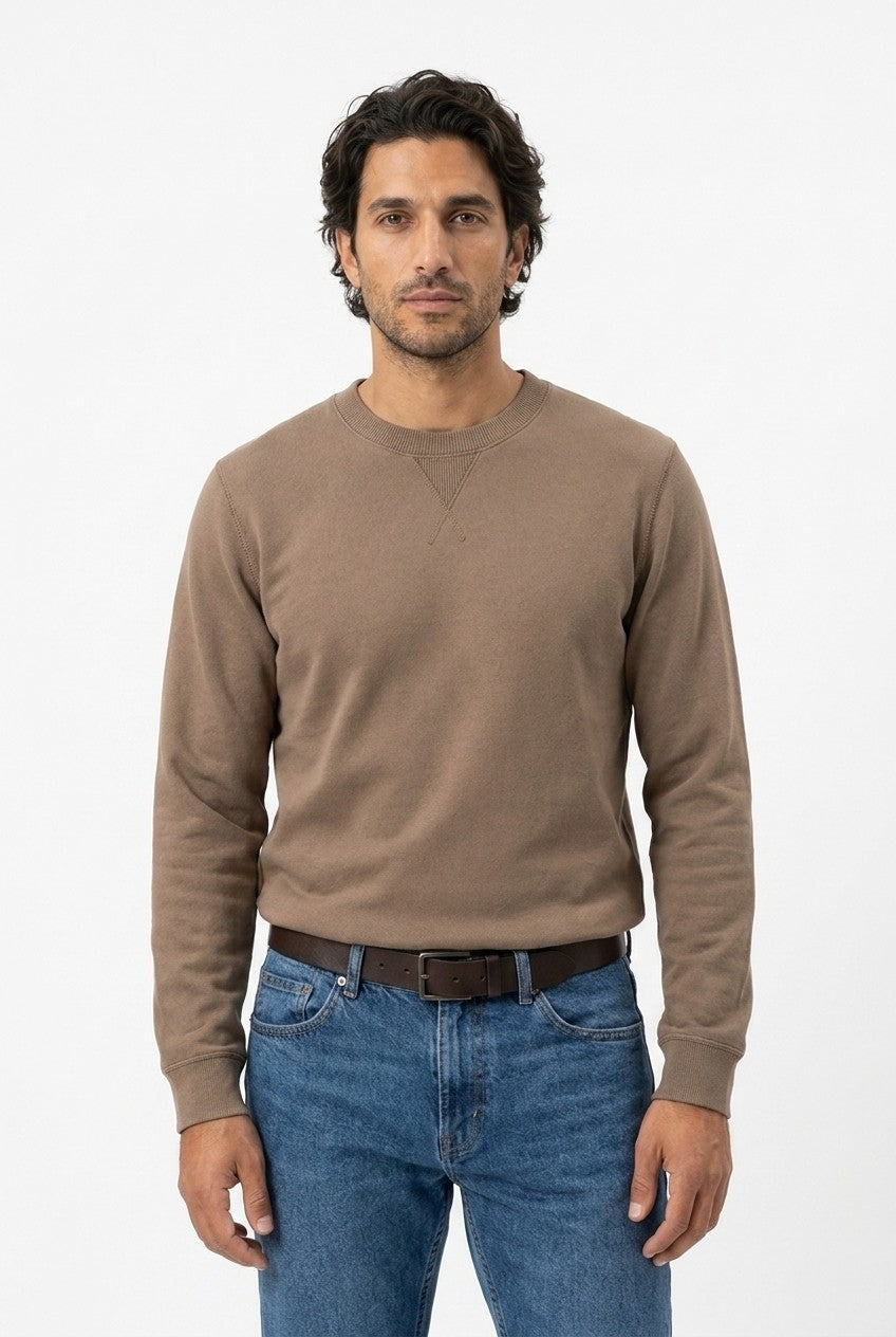 Men's Loopback Crewneck Sweatshirt | Blackstone London