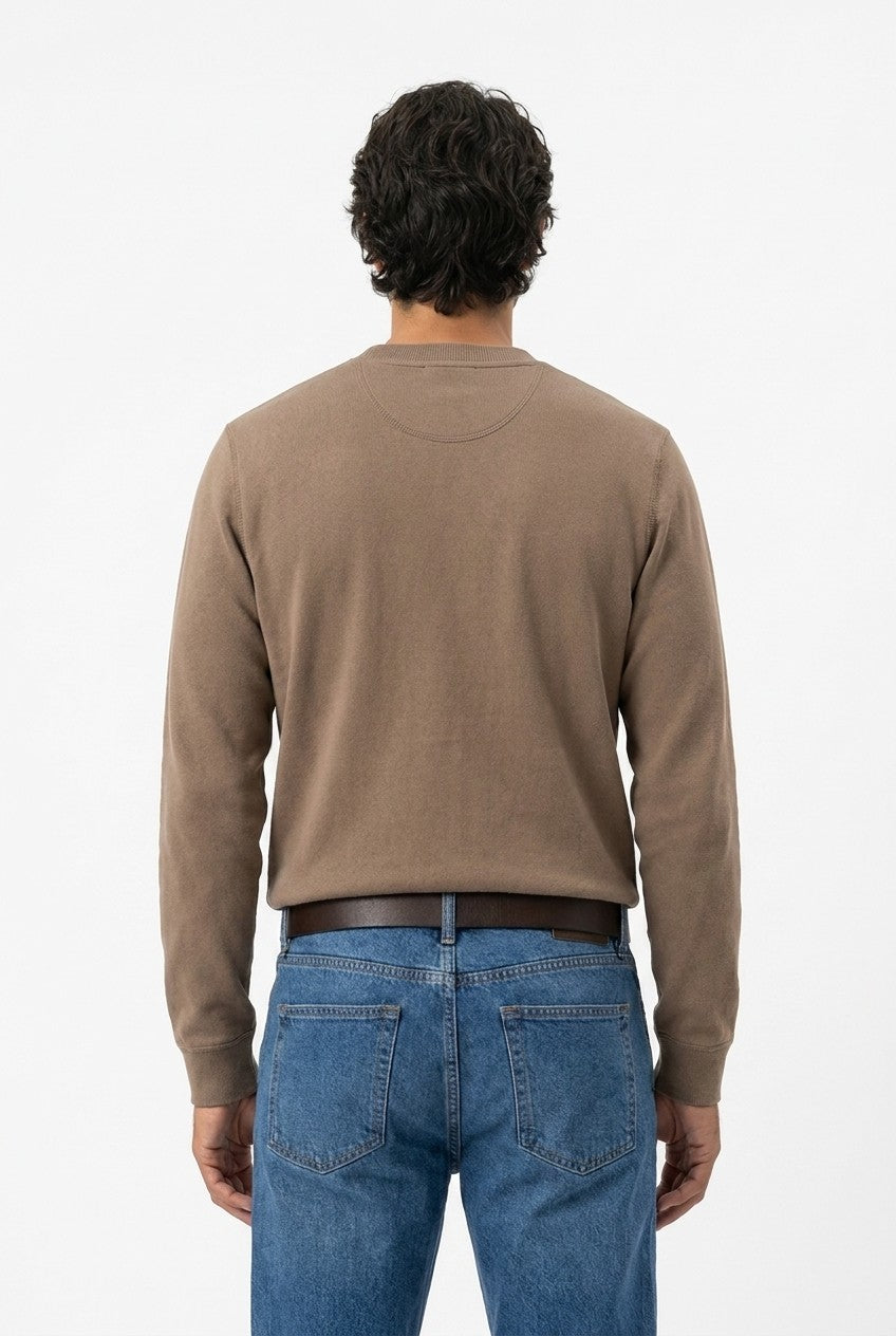 Men's Loopback Crewneck Sweatshirt | Blackstone London