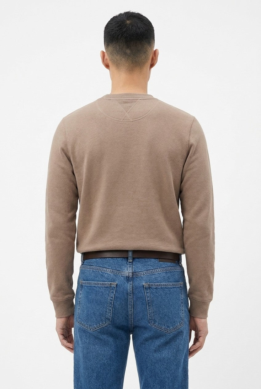 Men's Loopback Crewneck Sweatshirt | Blackstone London