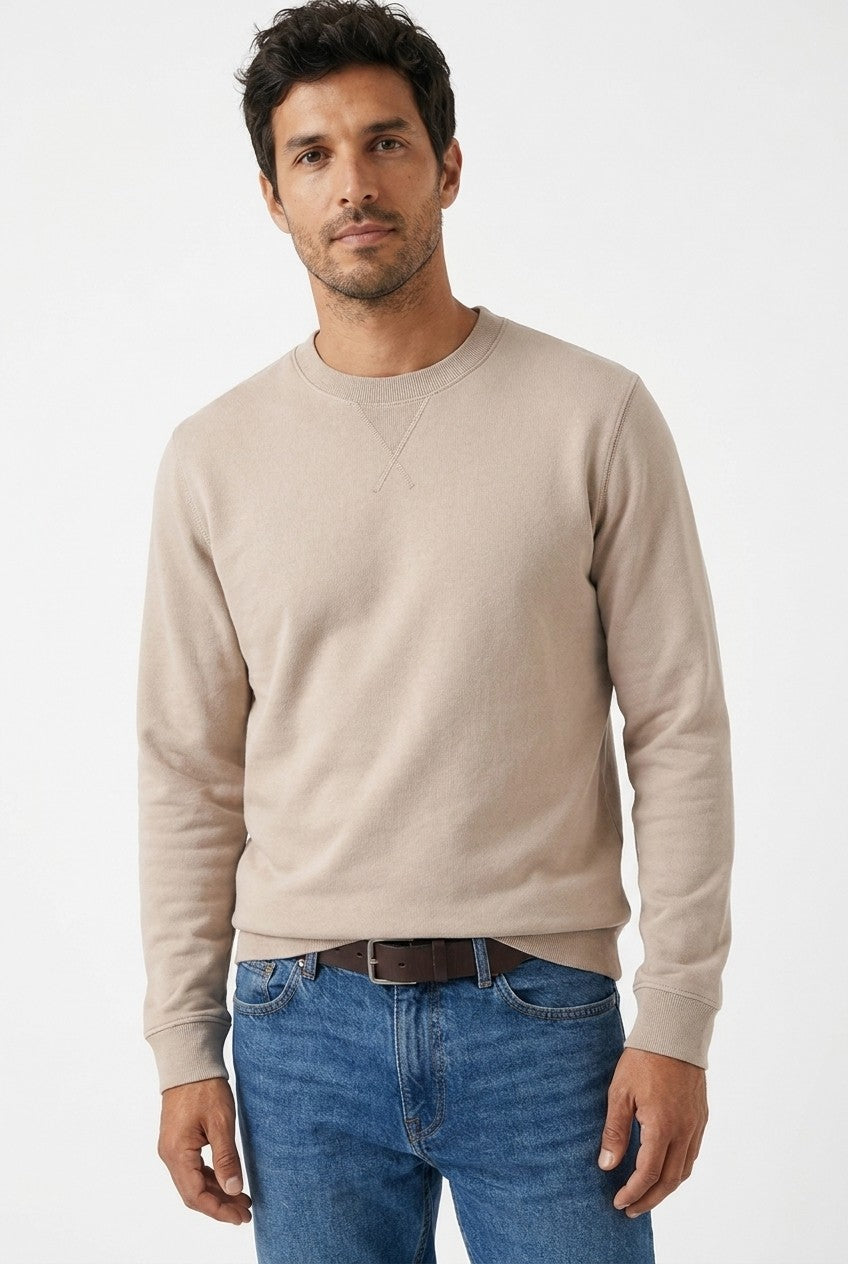 Men's Loopback Crewneck Sweatshirt | Blackstone London