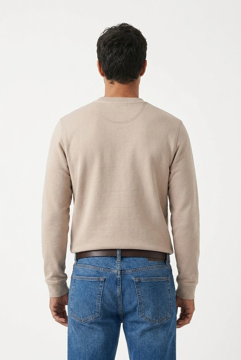 Men's Loopback Crewneck Sweatshirt | Blackstone London