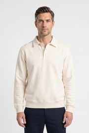 Men's Long Sleeve Knit Polo Shirt | Blackstone London