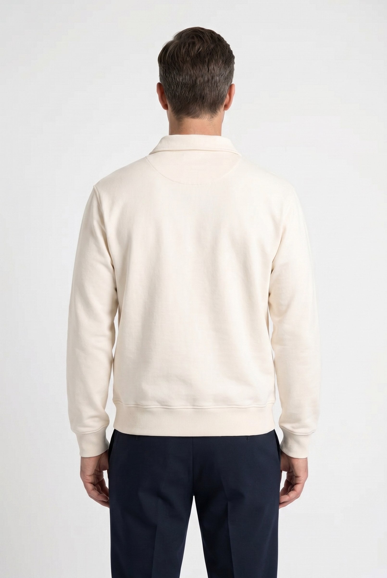 Men's Long Sleeve Knit Polo Shirt | Blackstone London