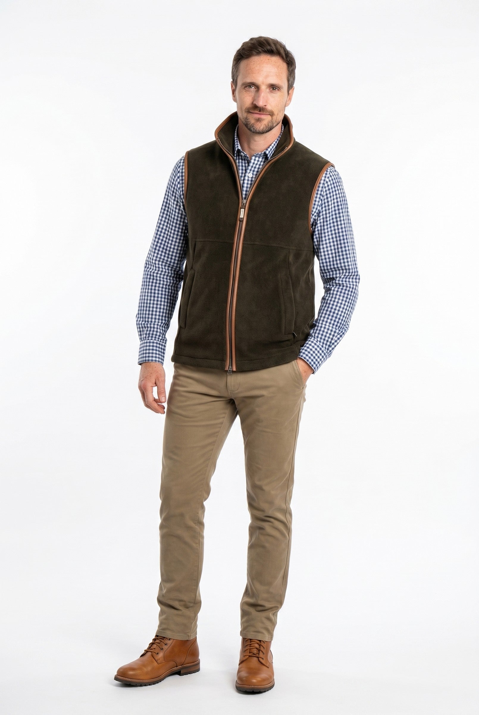Men's Oakham Fleece Gilet | Blackstone London
