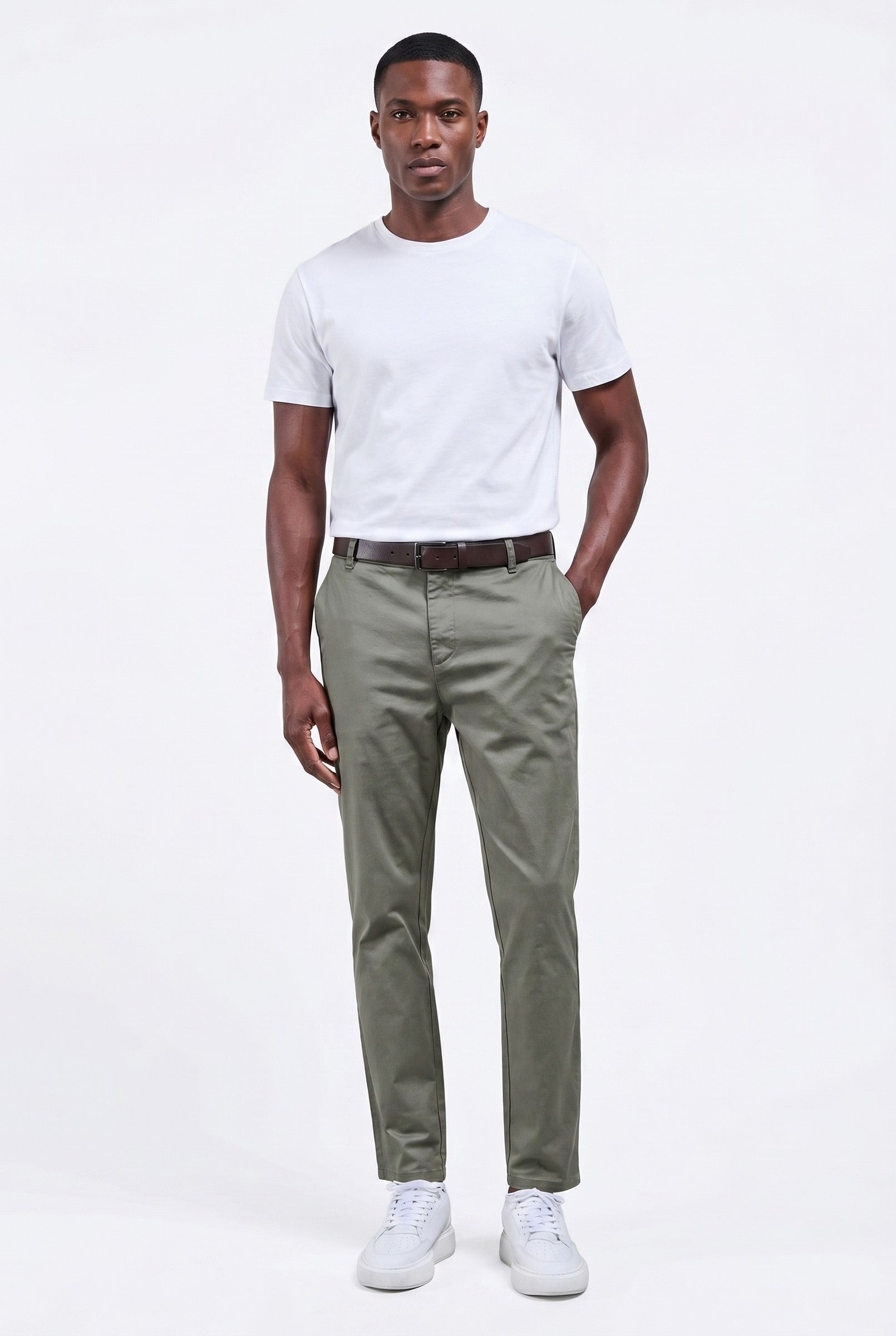 Men's Slim Fit Tailored Chino Trousers | Blackstone London
