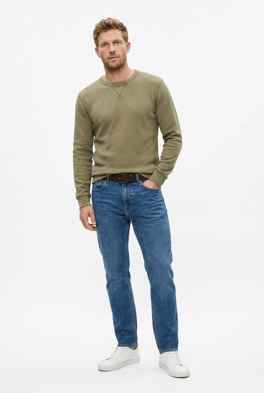 Men's Loopback Crewneck Sweatshirt | Blackstone London