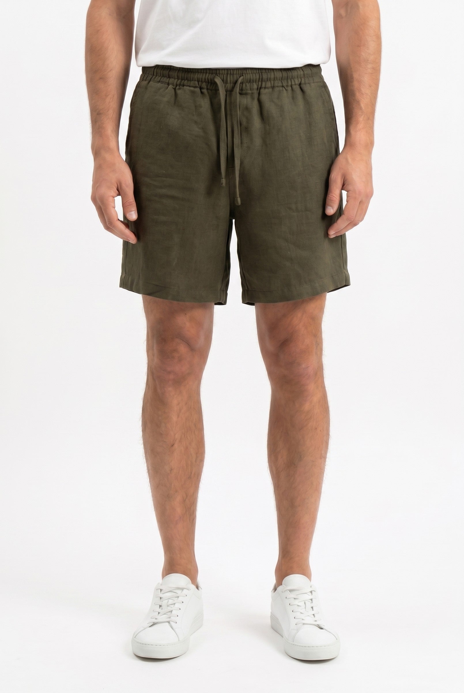 Men's Linen Drawstring Shorts | Blackstone London