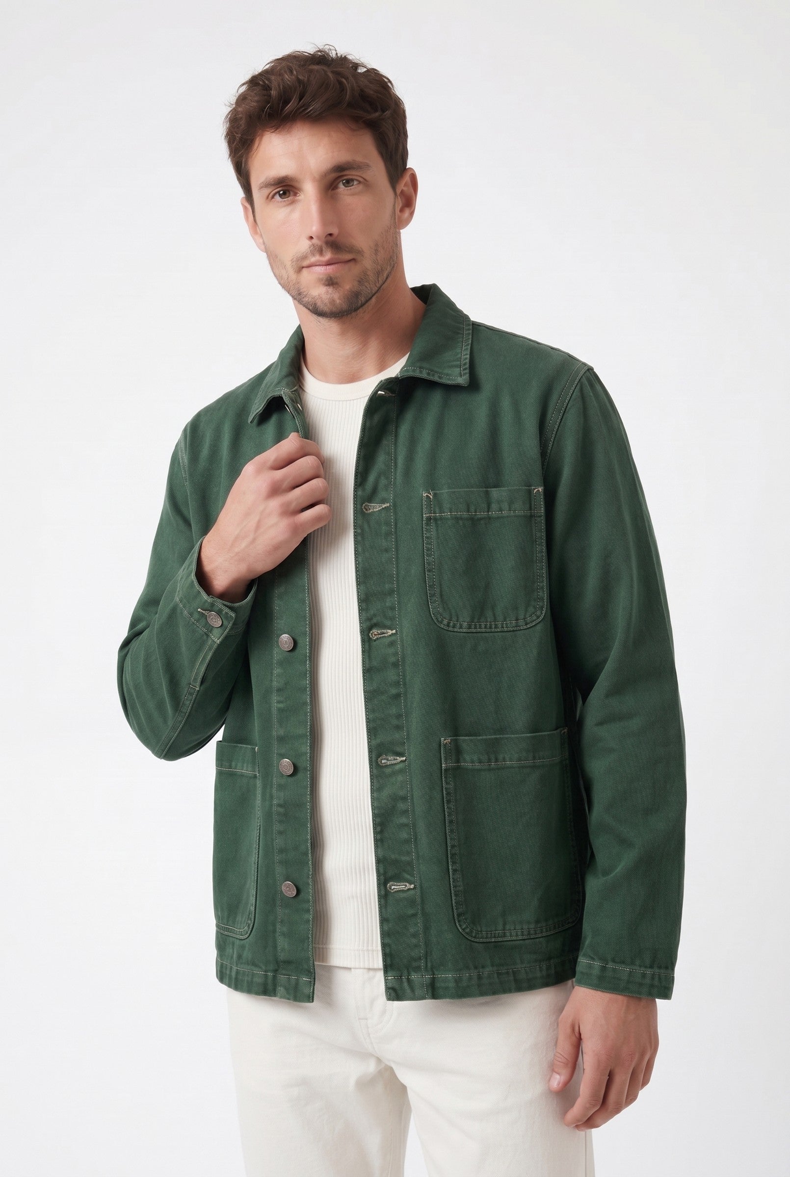 Men's Vintage Wash Chore Jacket | Blackstone London