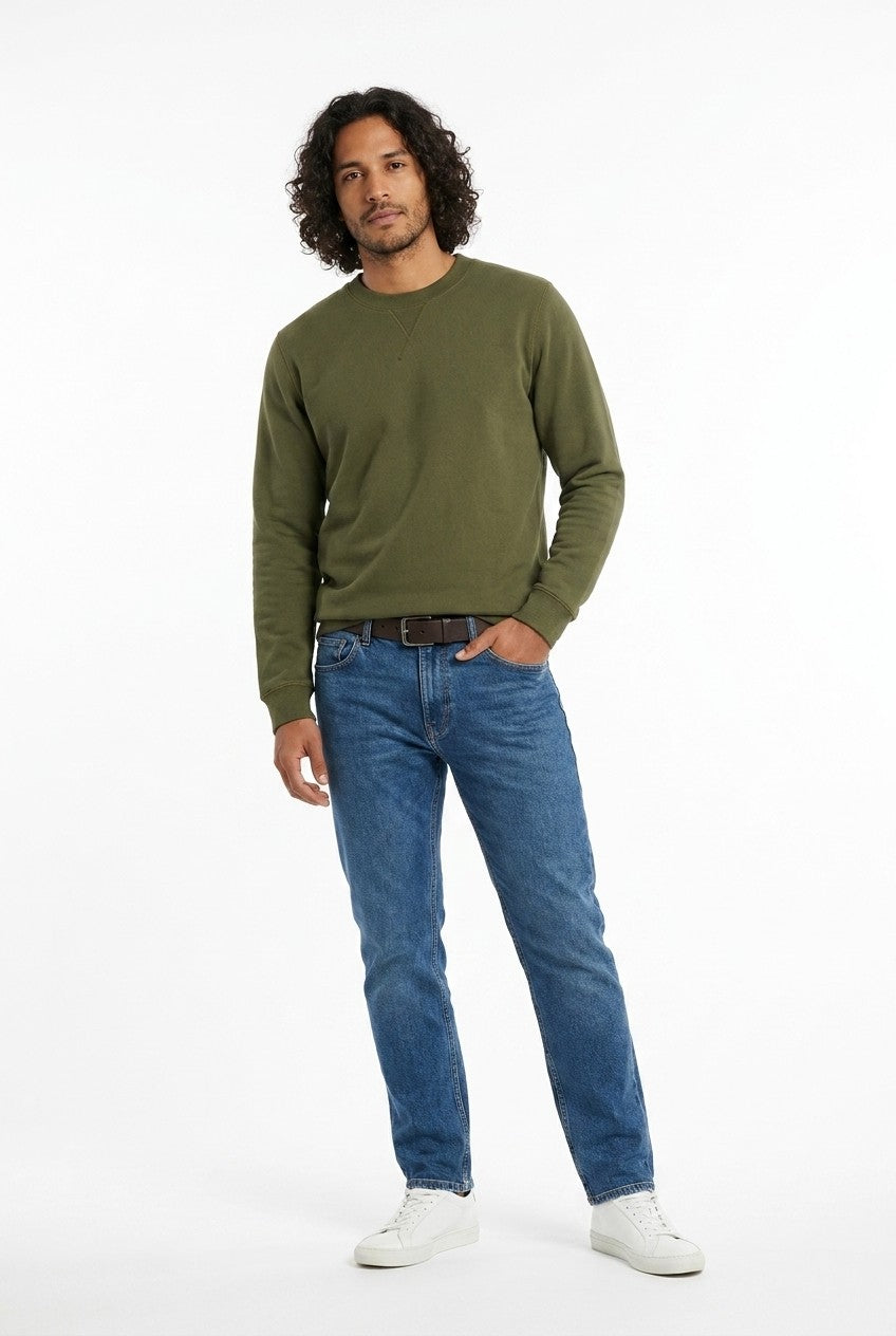 Men's Loopback Crewneck Sweatshirt | Blackstone London