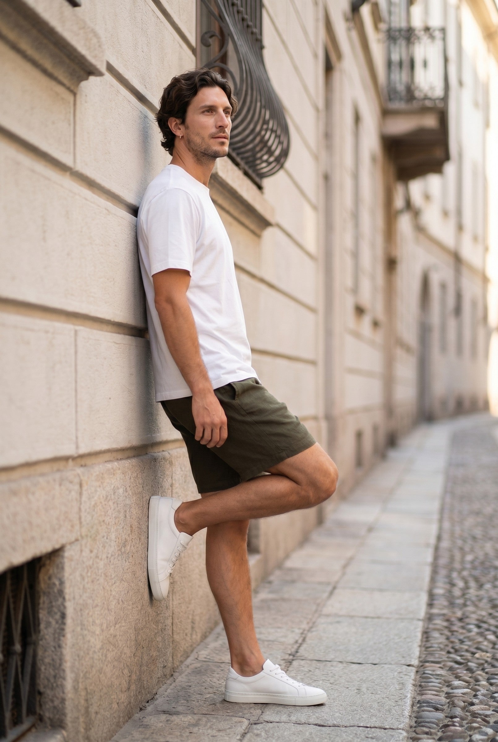 Men's Linen Drawstring Shorts | Blackstone London