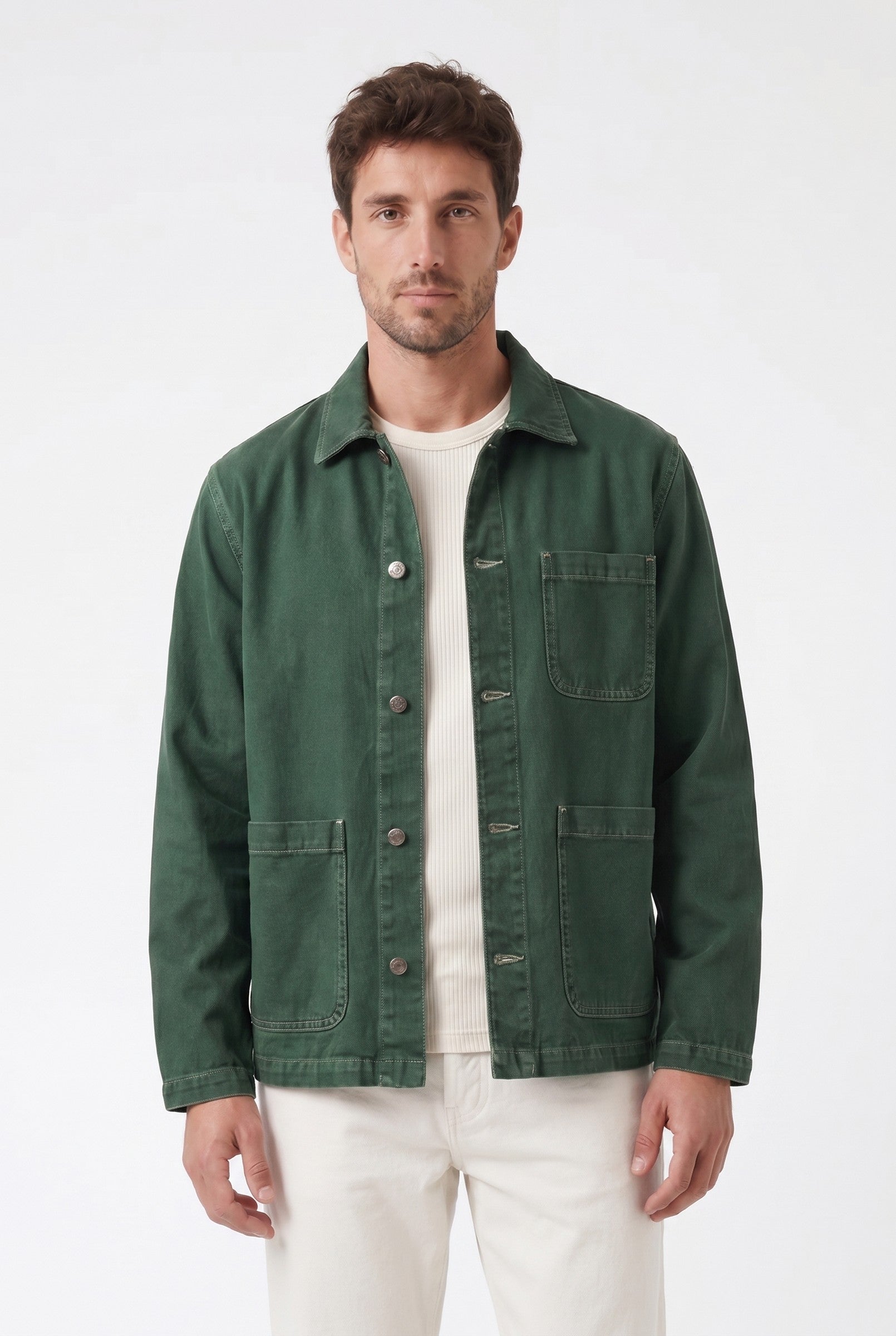Men's Vintage Wash Chore Jacket | Blackstone London