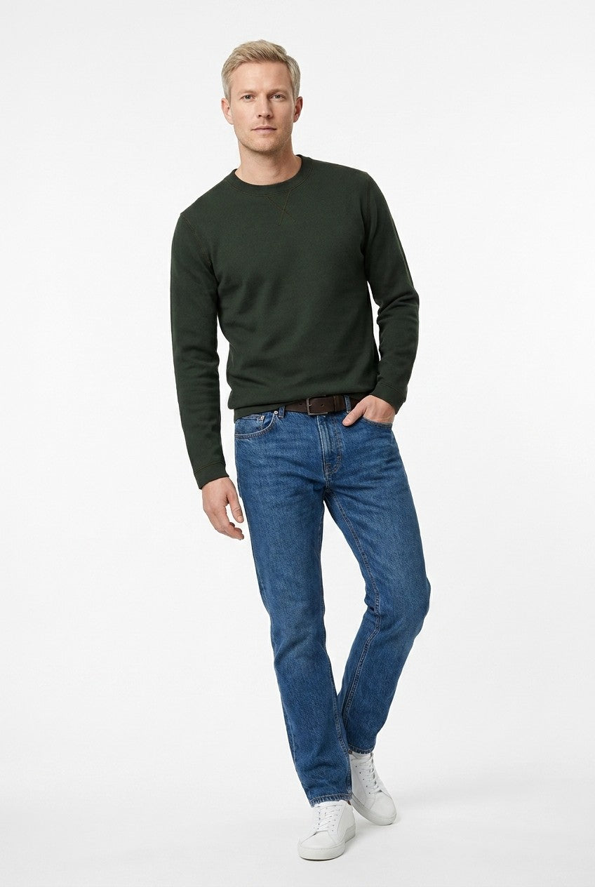 Men's Loopback Crewneck Sweatshirt | Blackstone London