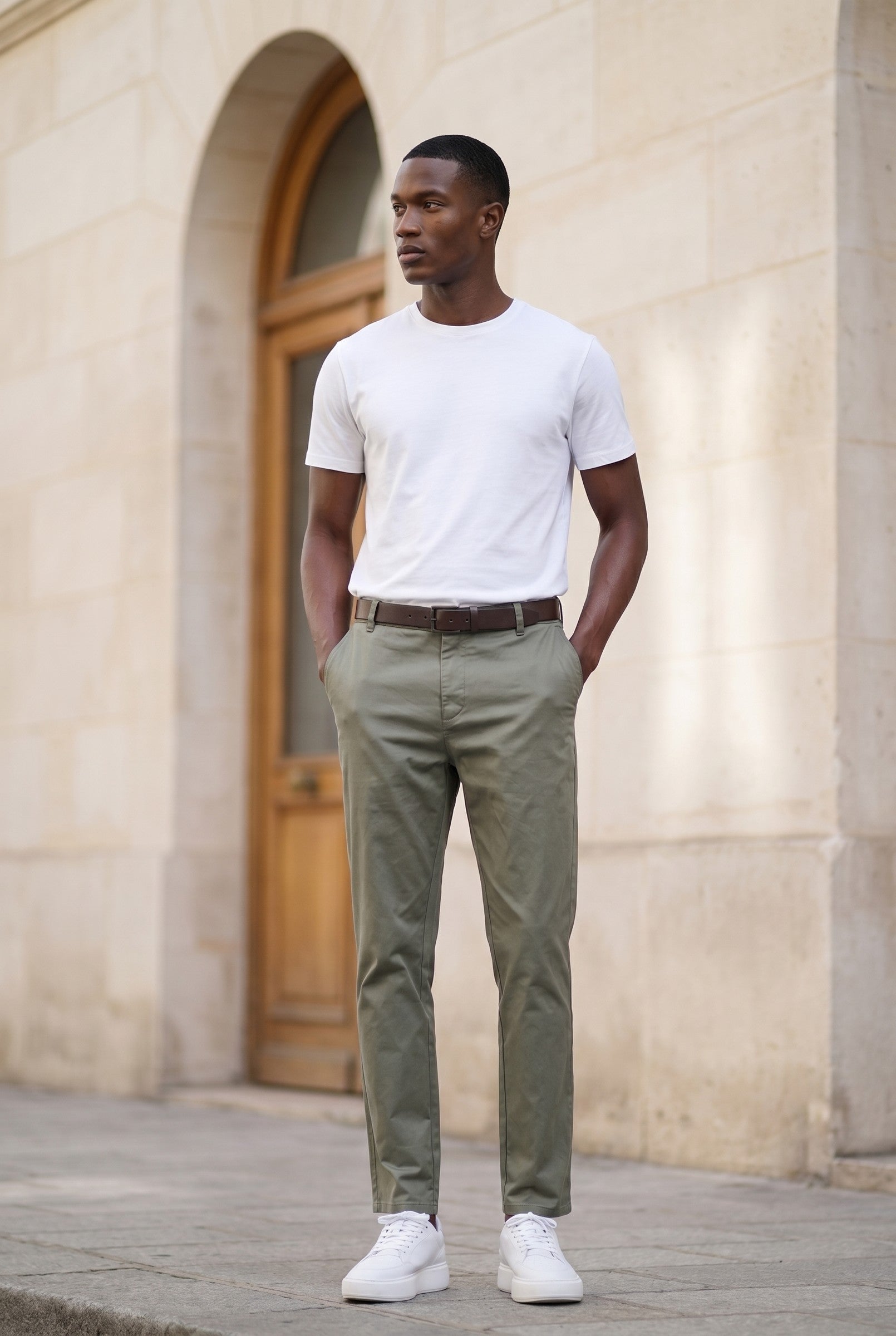 Men's Slim Fit Tailored Chino Trousers | Blackstone London