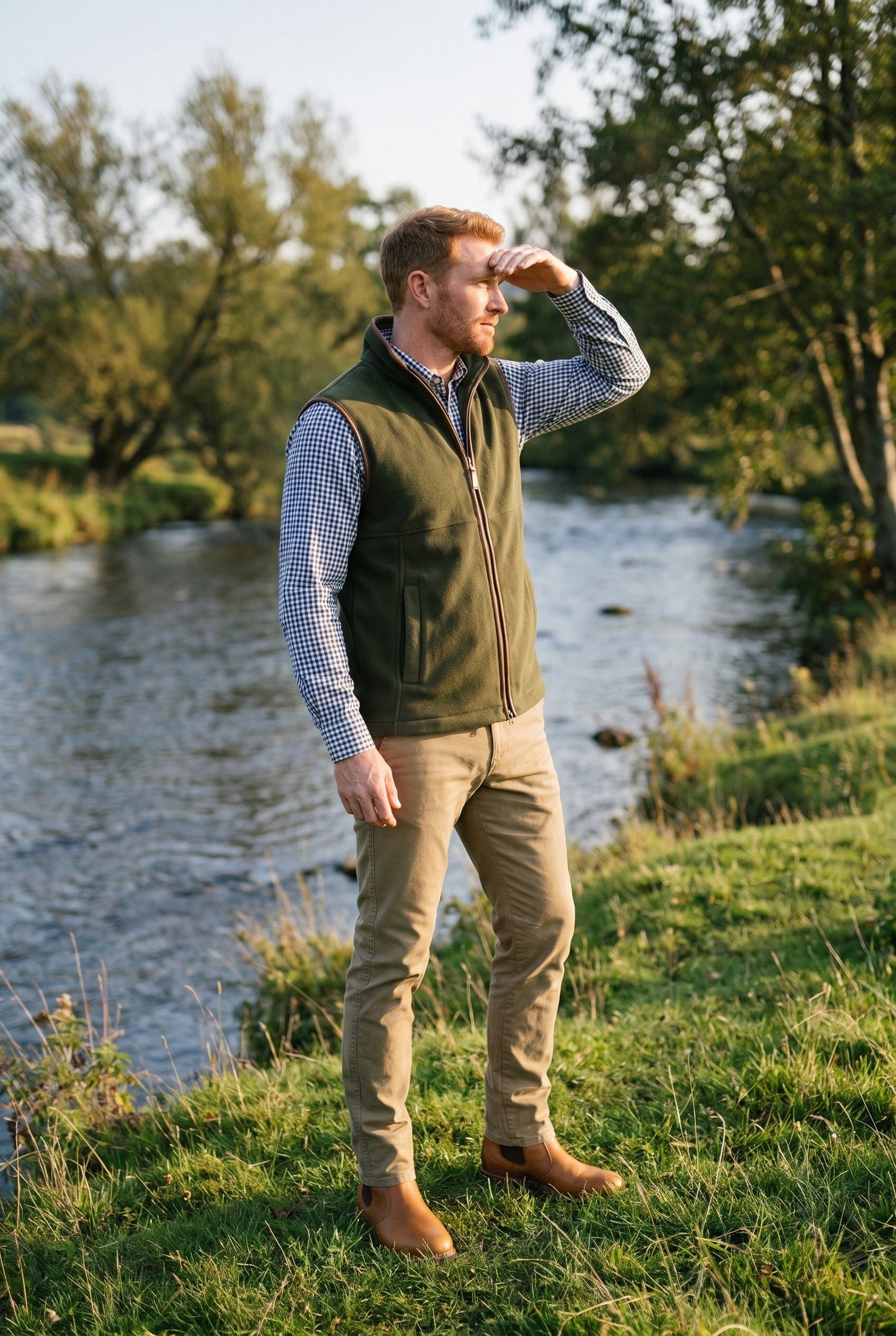 Men's Oakham Fleece Gilet | Blackstone London