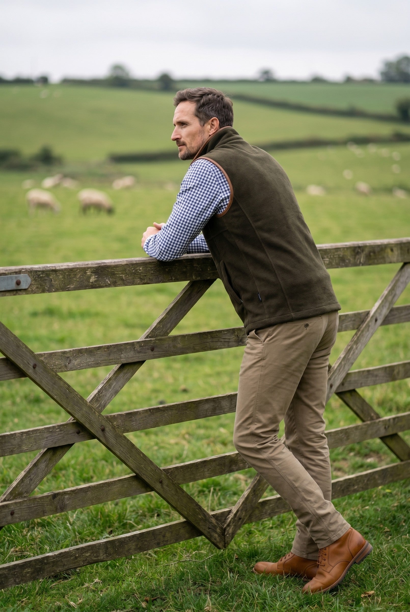 Men's Oakham Fleece Gilet | Blackstone London