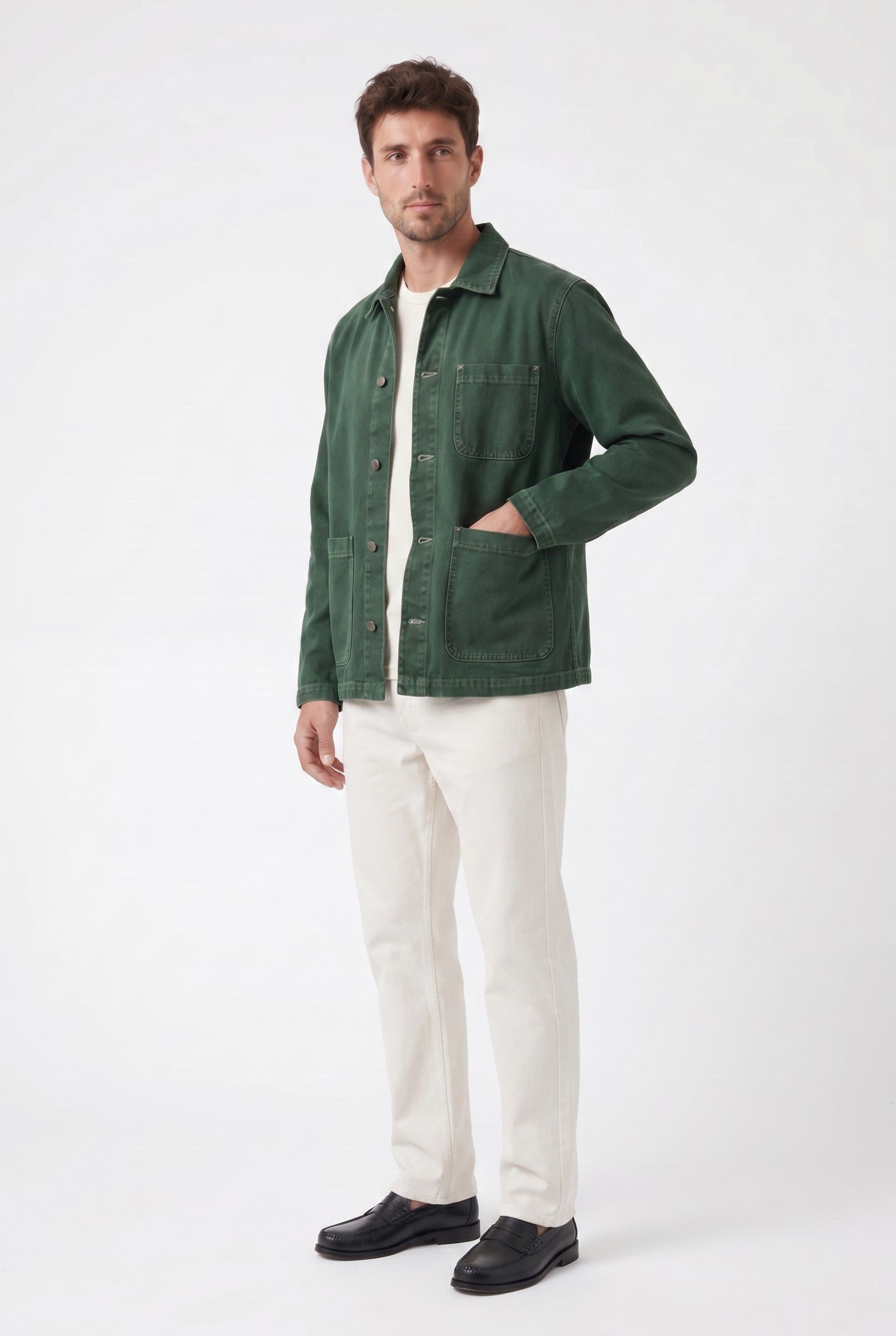 Men's Vintage Wash Chore Jacket | Blackstone London