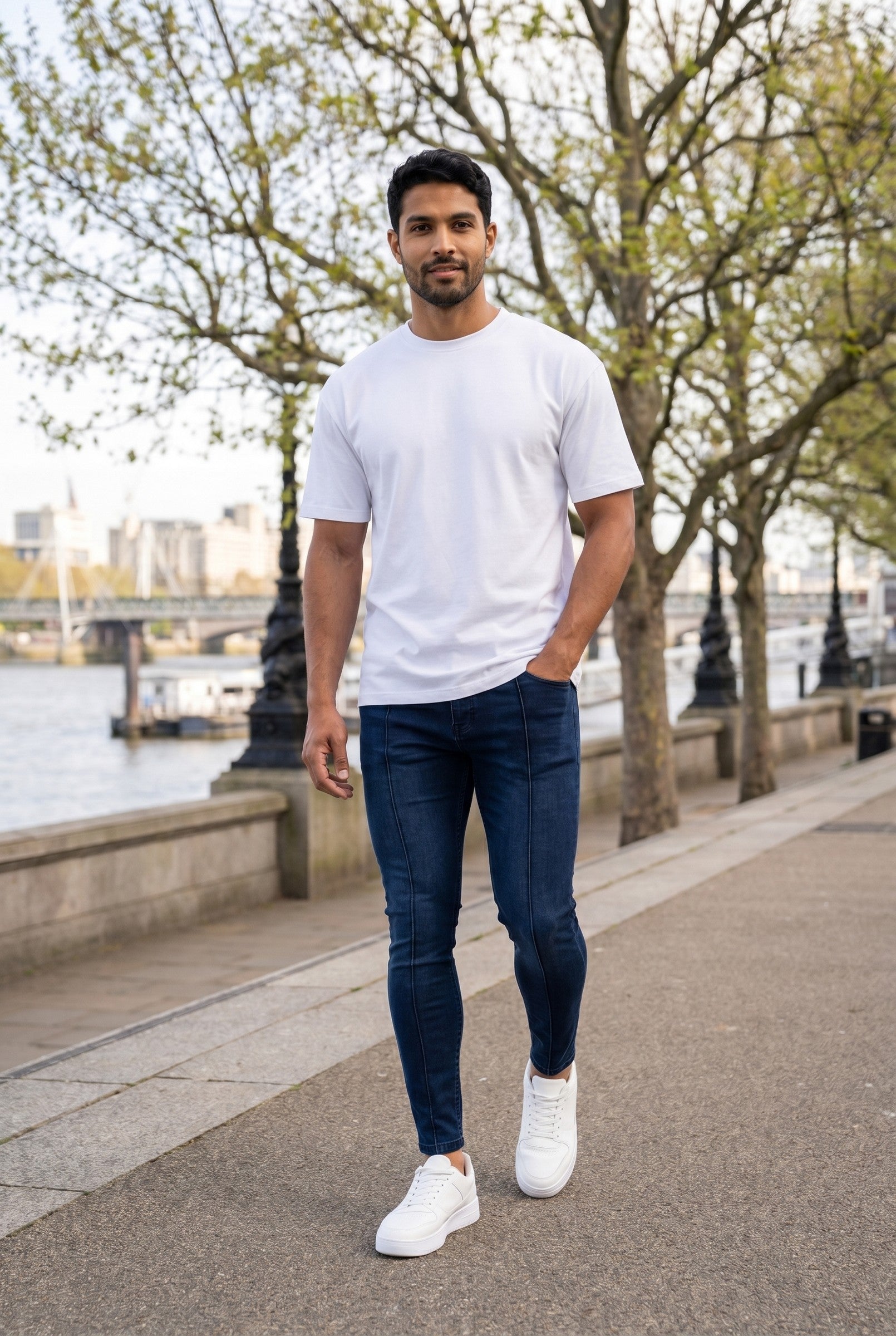 Men's Non-Rip Skinny Stretch Jeans | Blackstone London