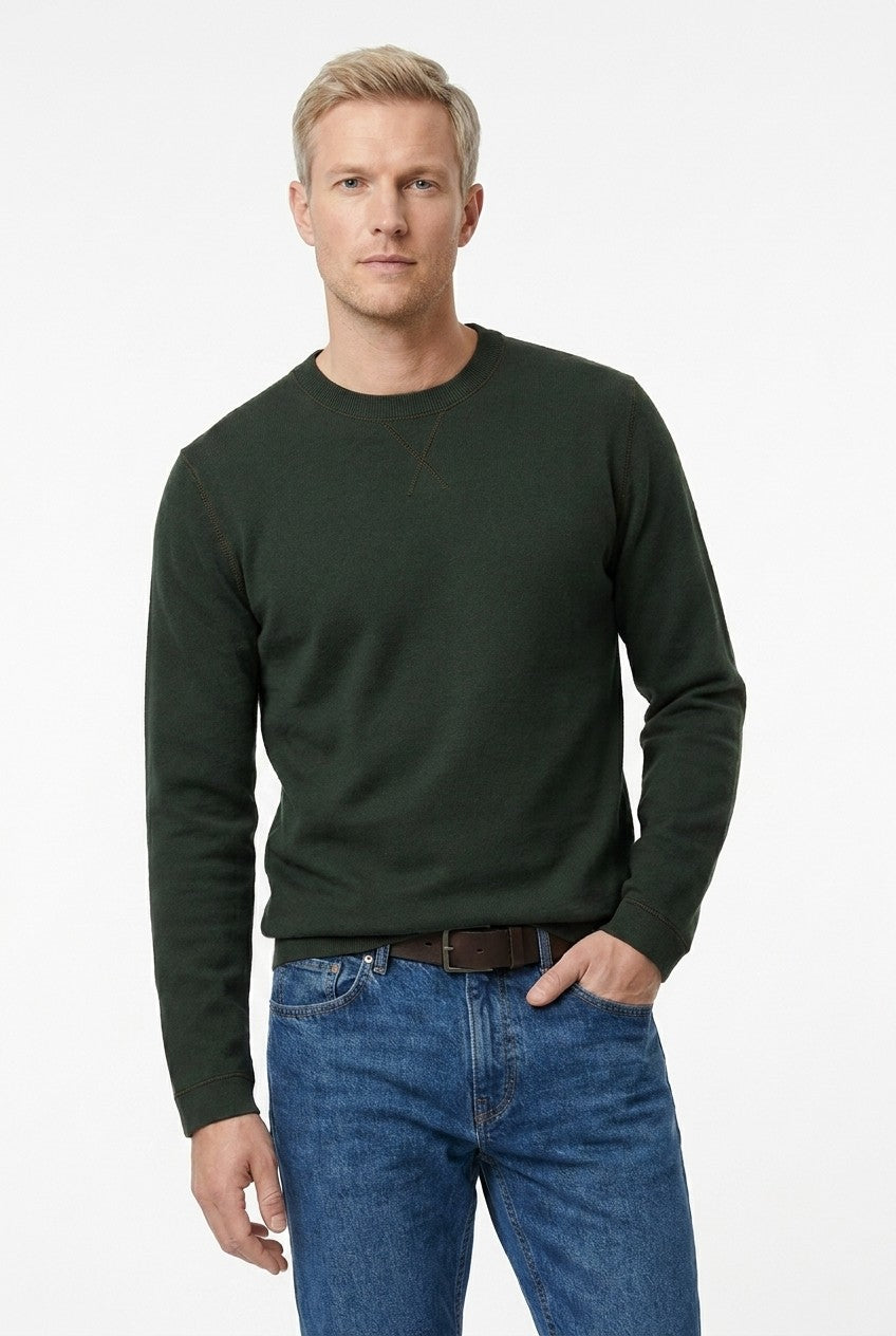 Men's Loopback Crewneck Sweatshirt | Blackstone London