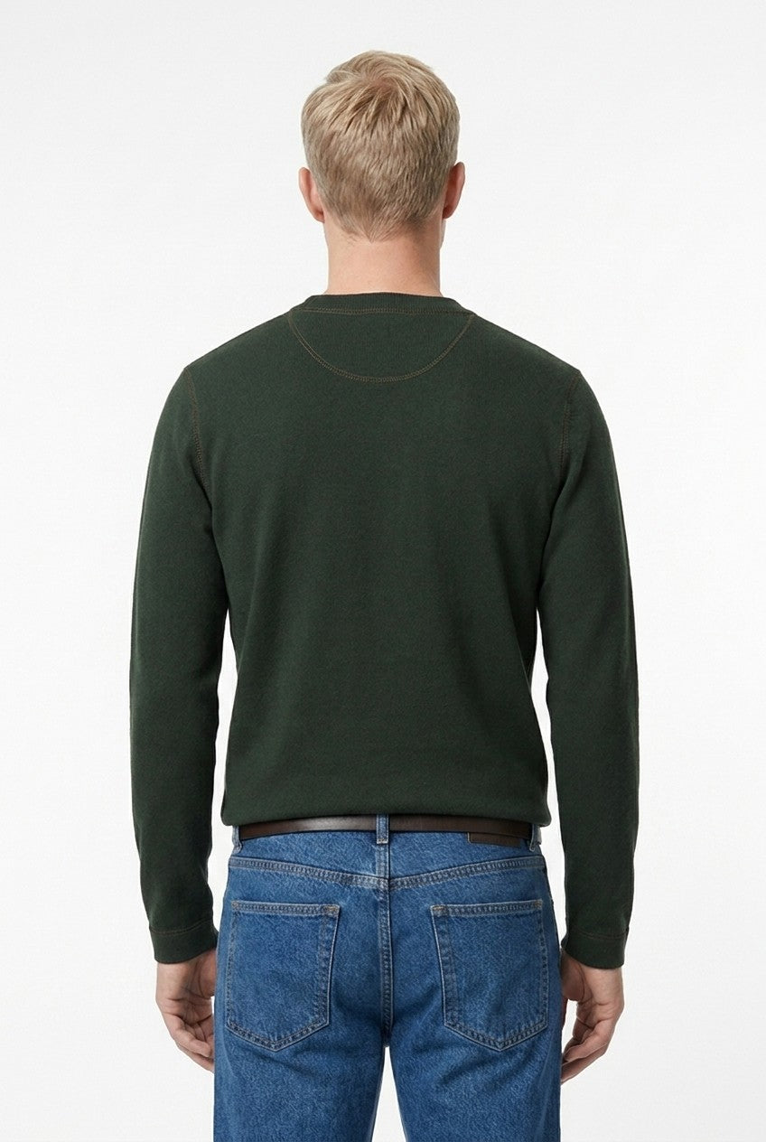 Men's Loopback Crewneck Sweatshirt | Blackstone London
