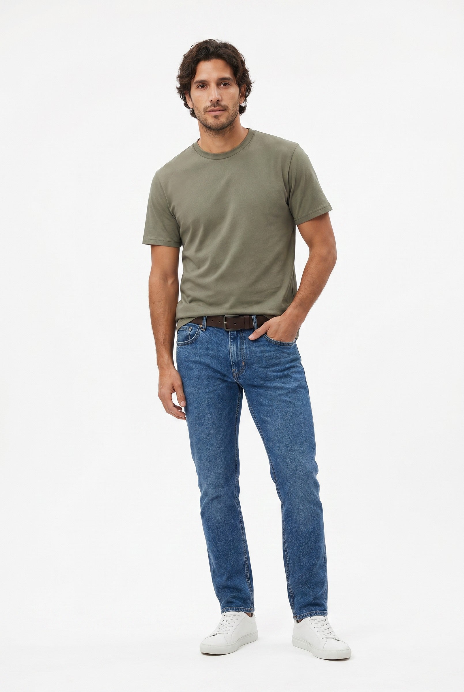 Men's Midweight Cotton Crew Neck T-Shirt | Blackstone London