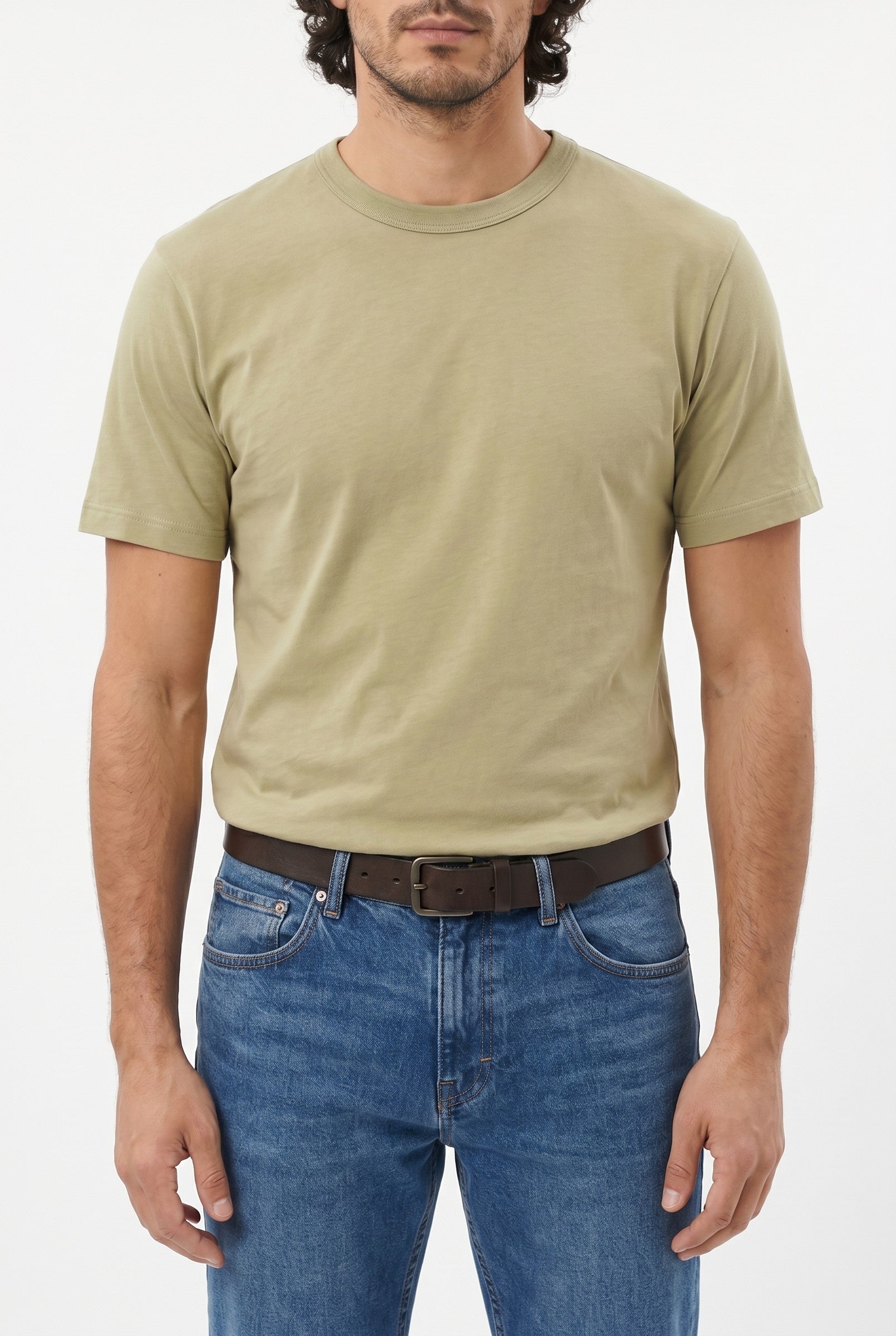 Men's Midweight Cotton Crew Neck T-Shirt | Blackstone London