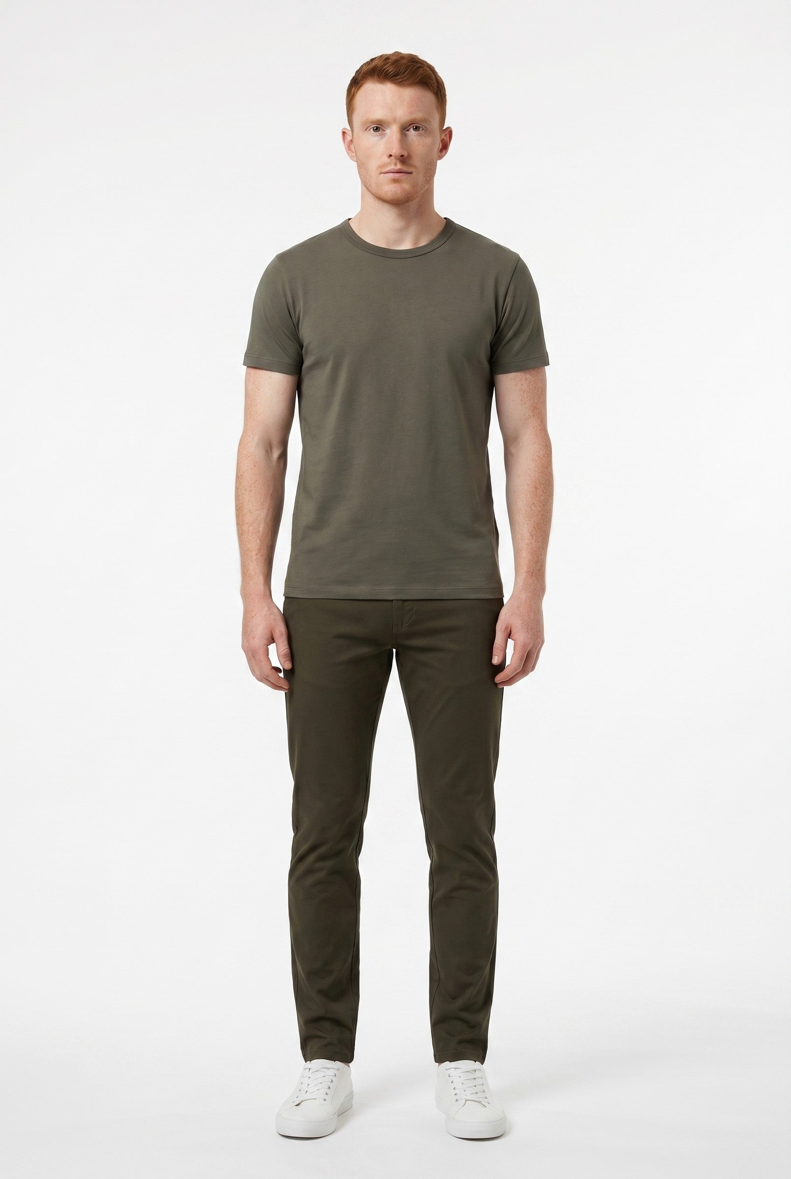 Men's Eyelet Crew Neck T-Shirt | Blackstone London