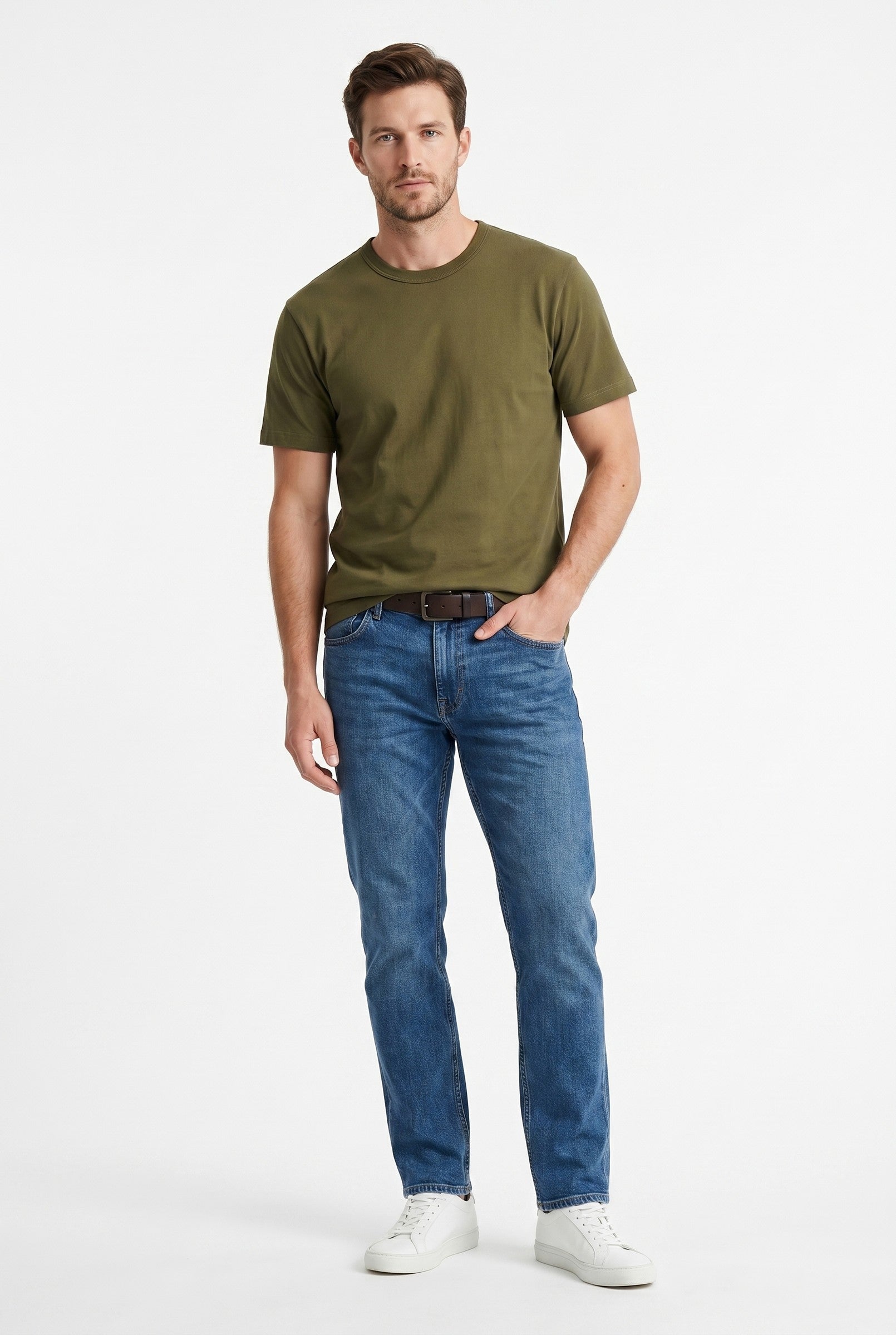 Men's Midweight Cotton Crew Neck T-Shirt | Blackstone London