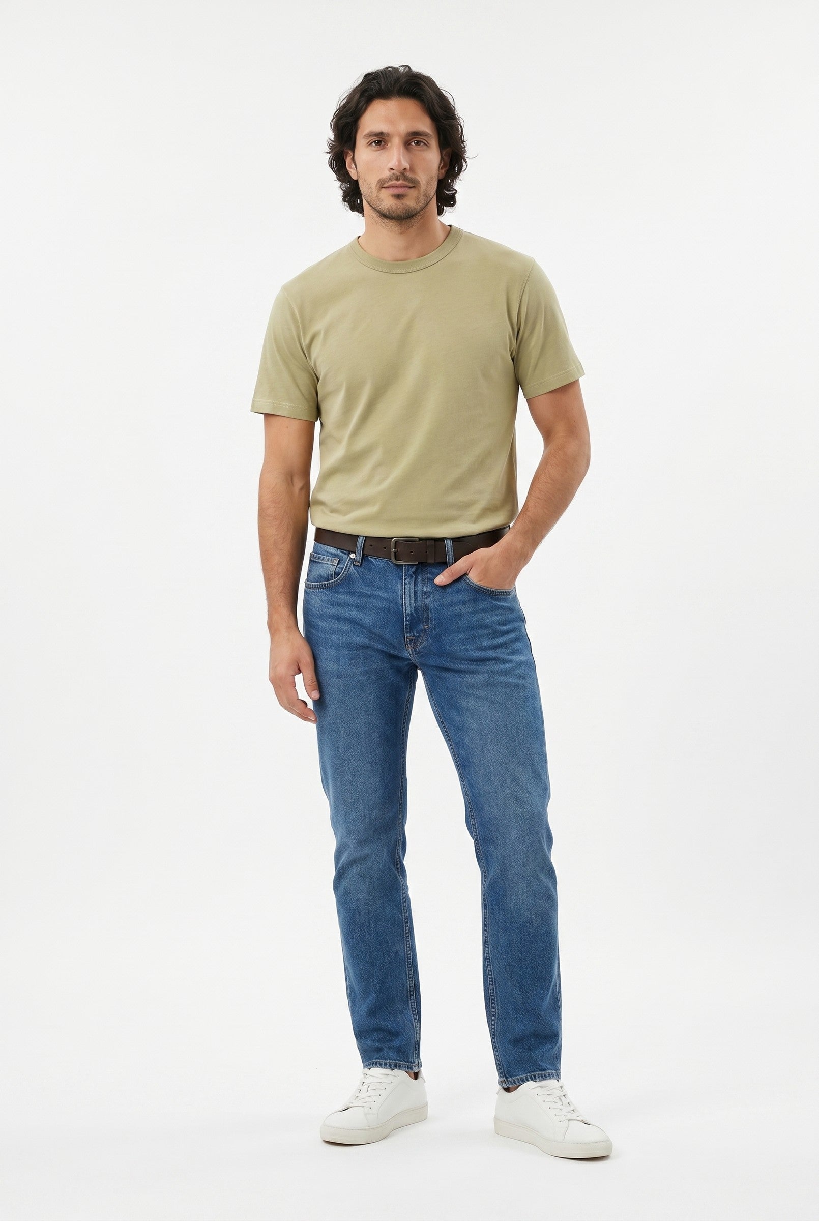 Men's Midweight Cotton Crew Neck T-Shirt | Blackstone London