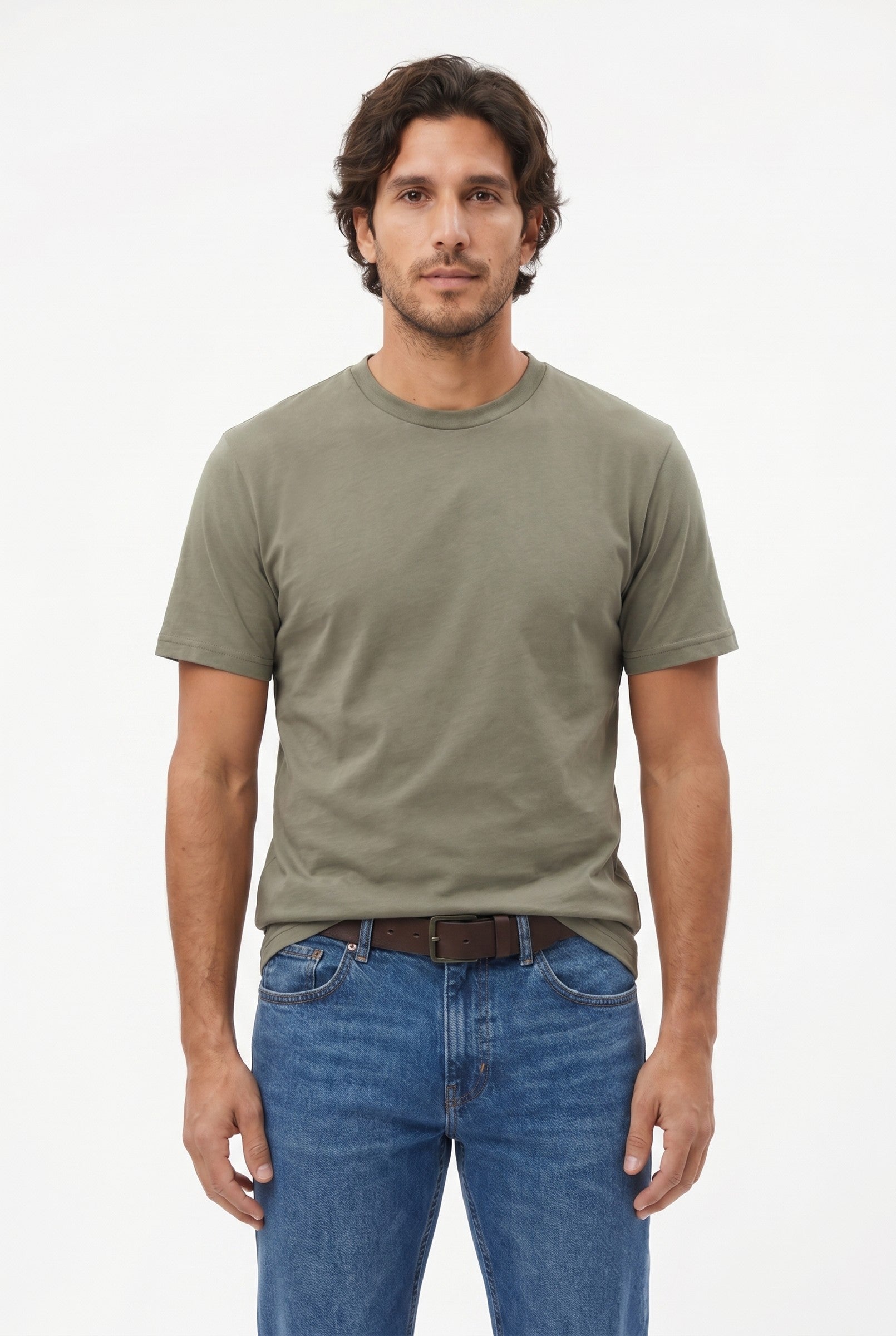 Men's Midweight Cotton Crew Neck T-Shirt | Blackstone London