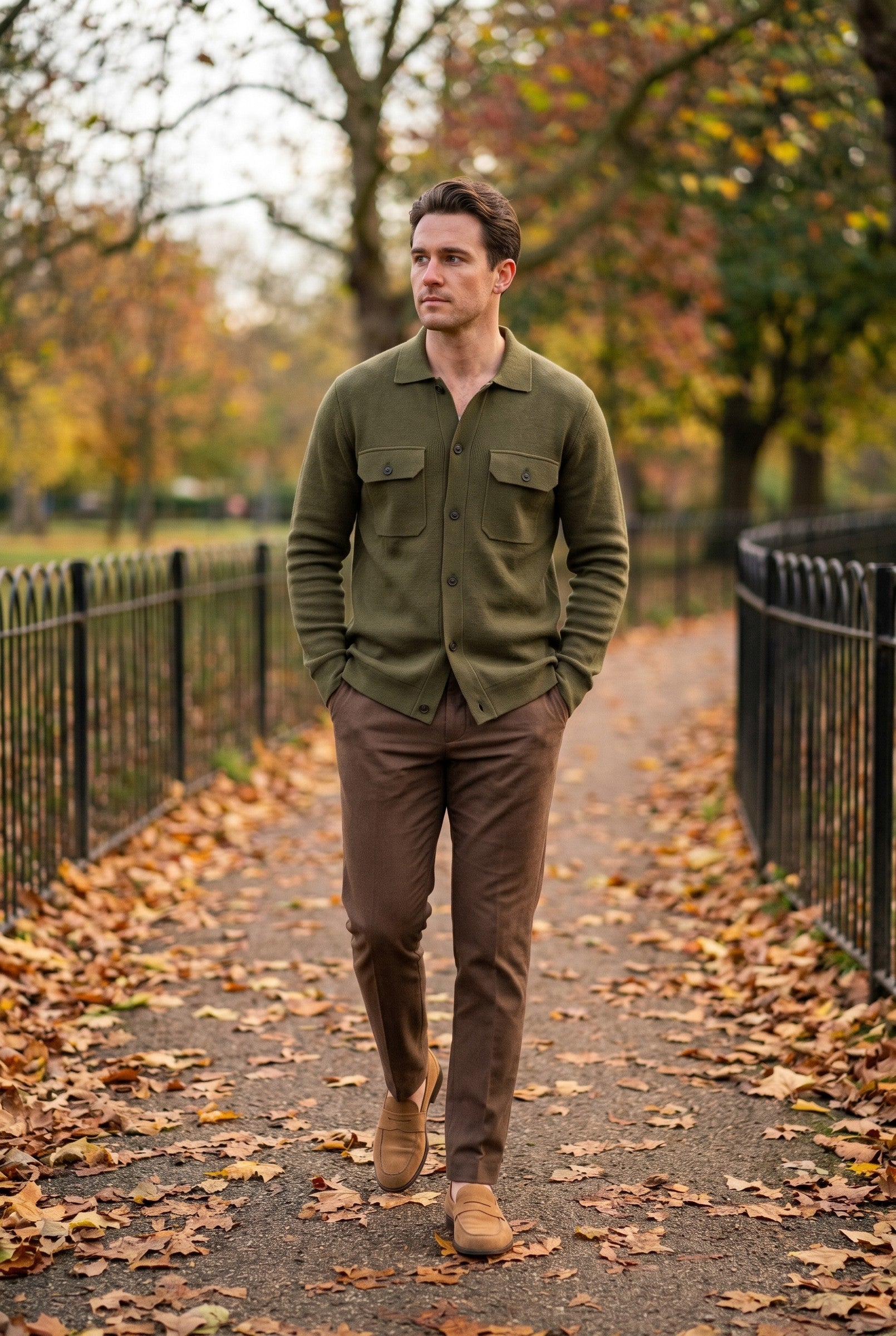 Men's Long Sleeve Knit Polo Shirt | Blackstone London