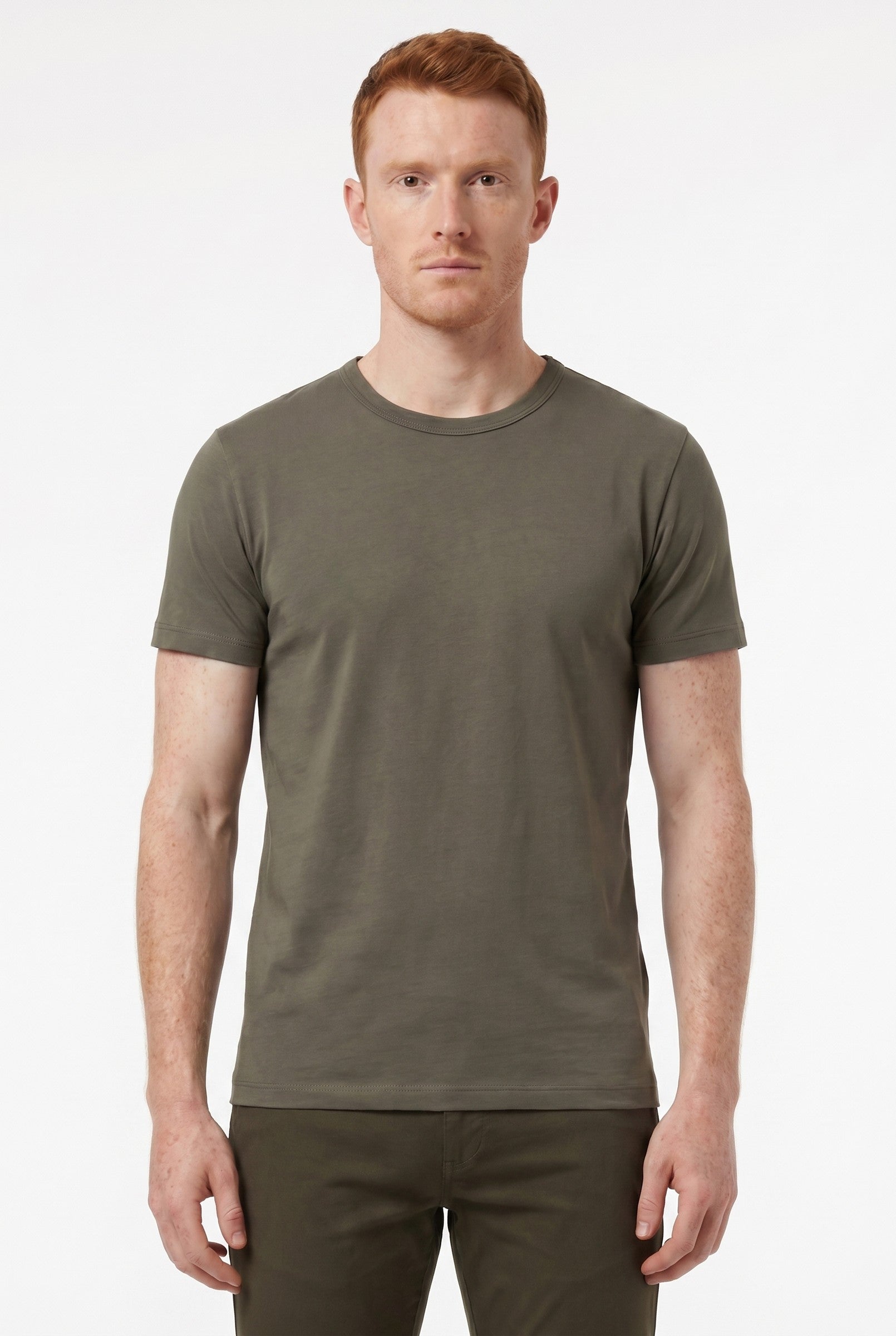 Men's Eyelet Crew Neck T-Shirt | Blackstone London