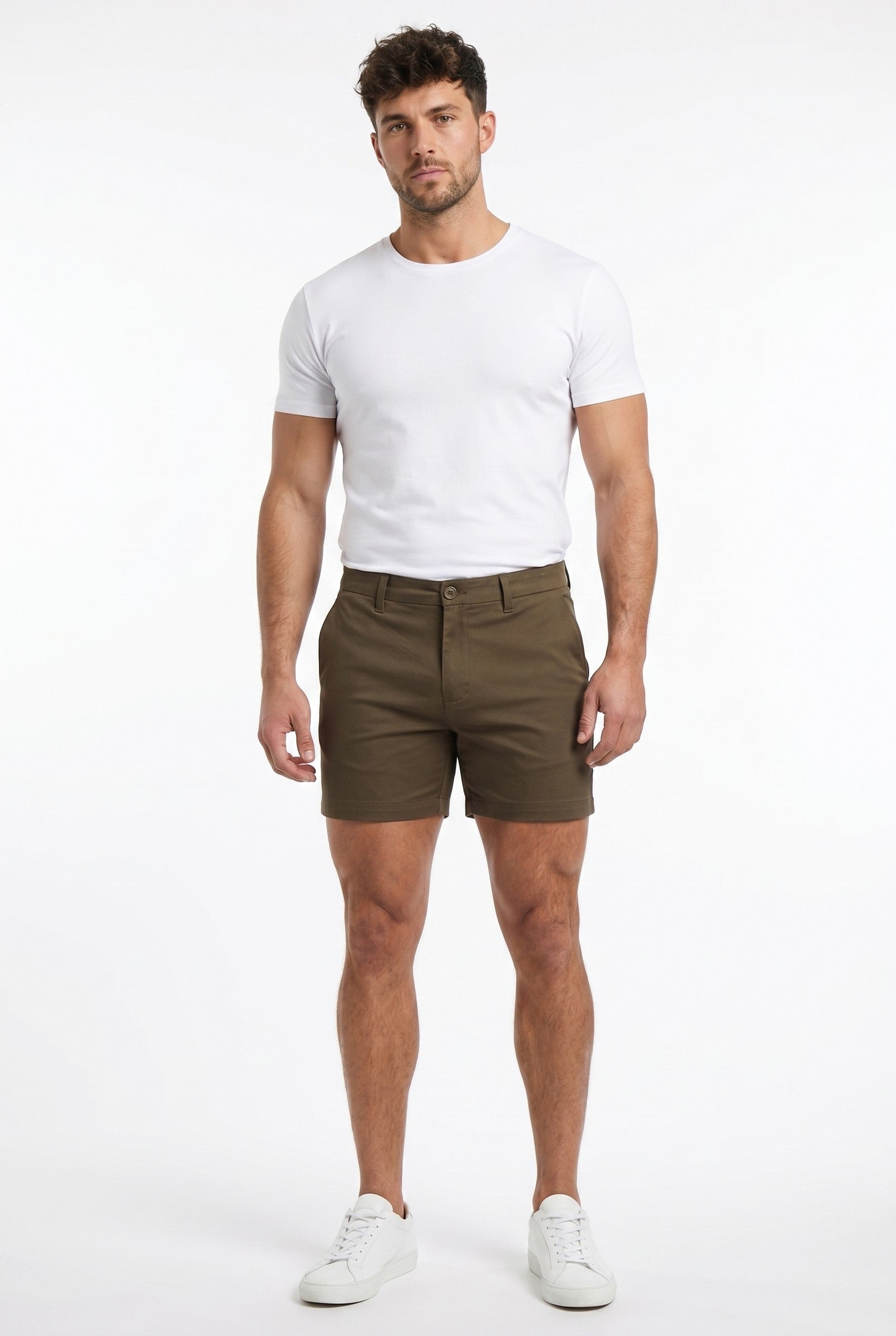 Men's Muscle Fit Chino Shorts | Blackstone London