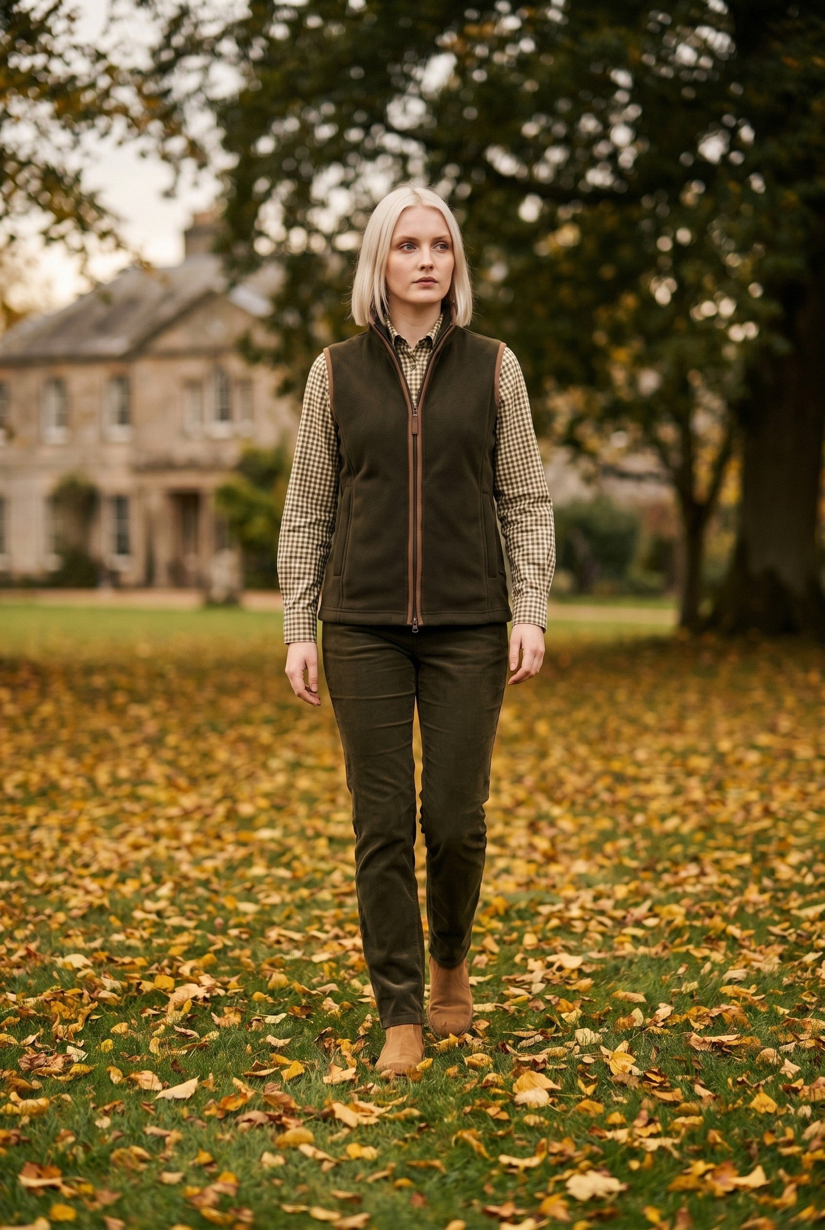 Women's Heritage Fleece Gilet | Blackstone London