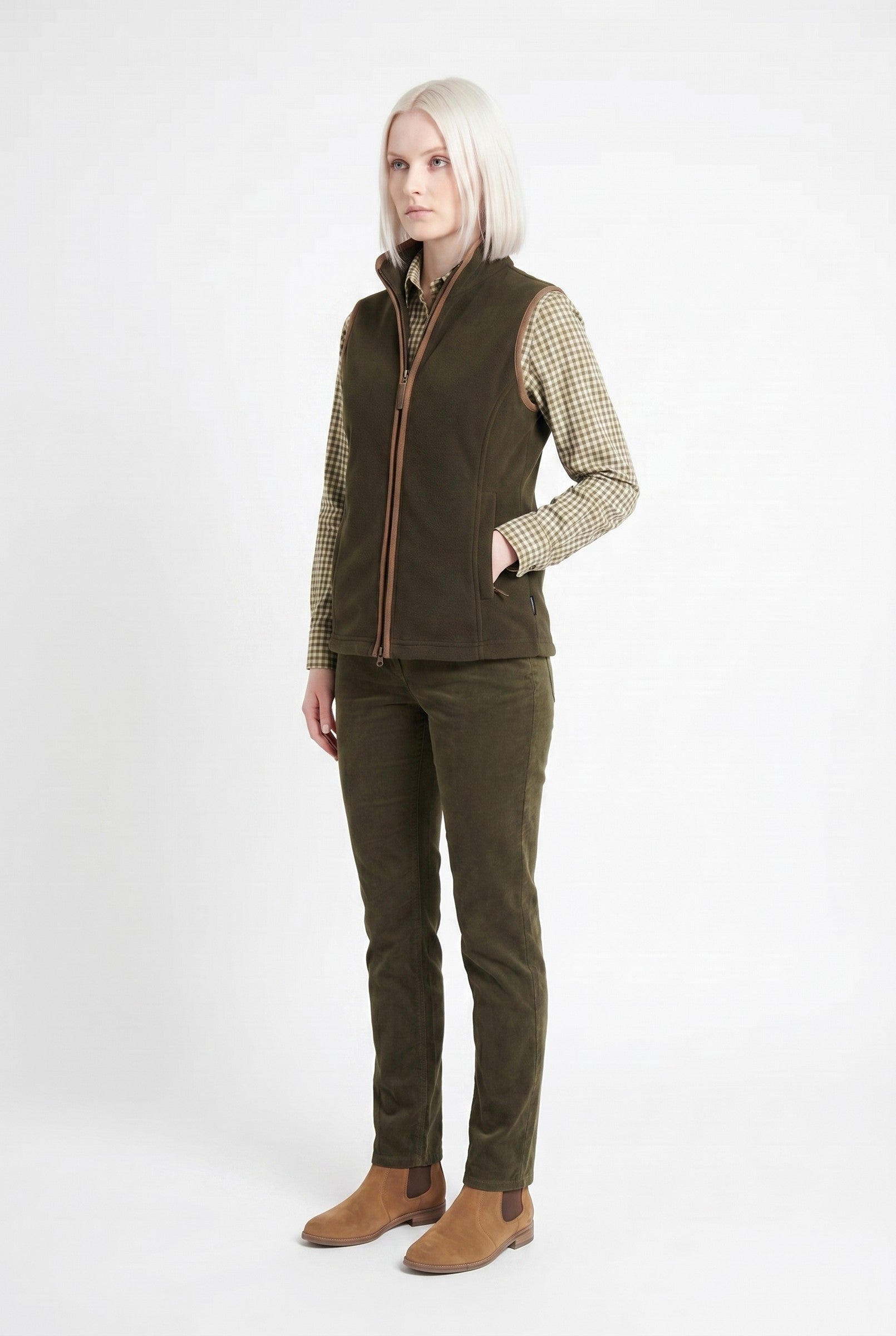 Women's Heritage Fleece Gilet | Blackstone London