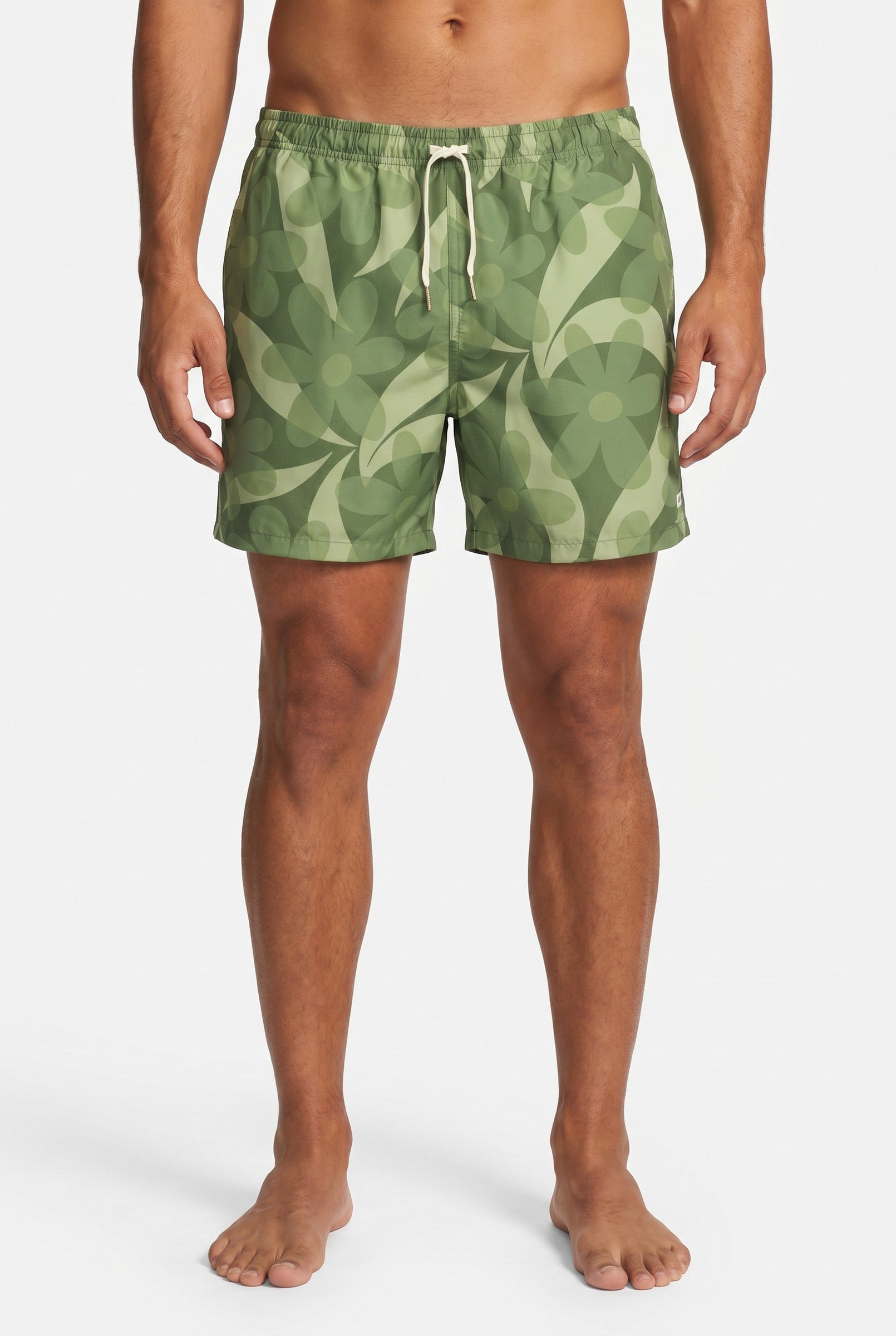 Men's Tropical Print Swim Shorts | Blackstone London