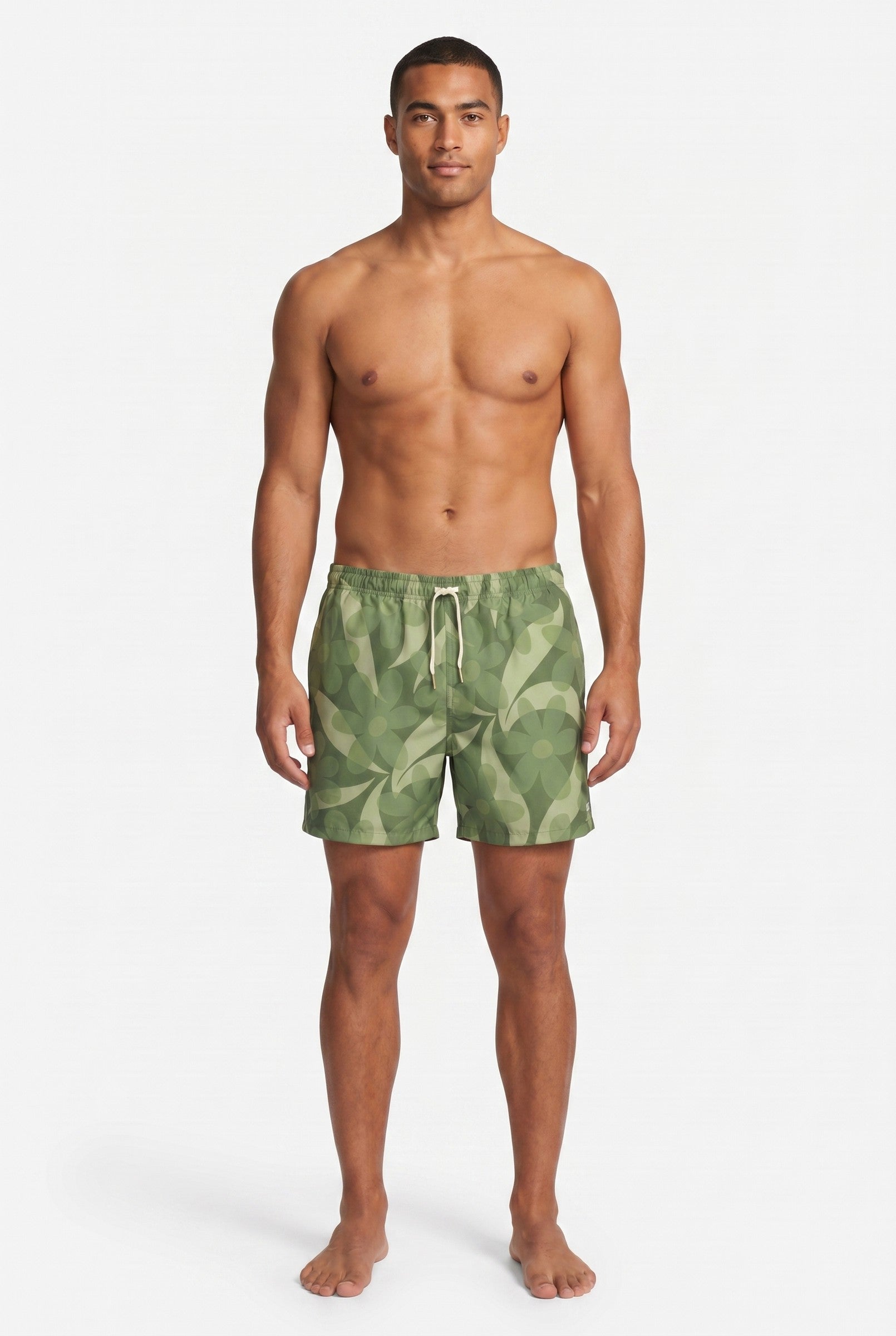 Men's Tropical Print Swim Shorts | Blackstone London