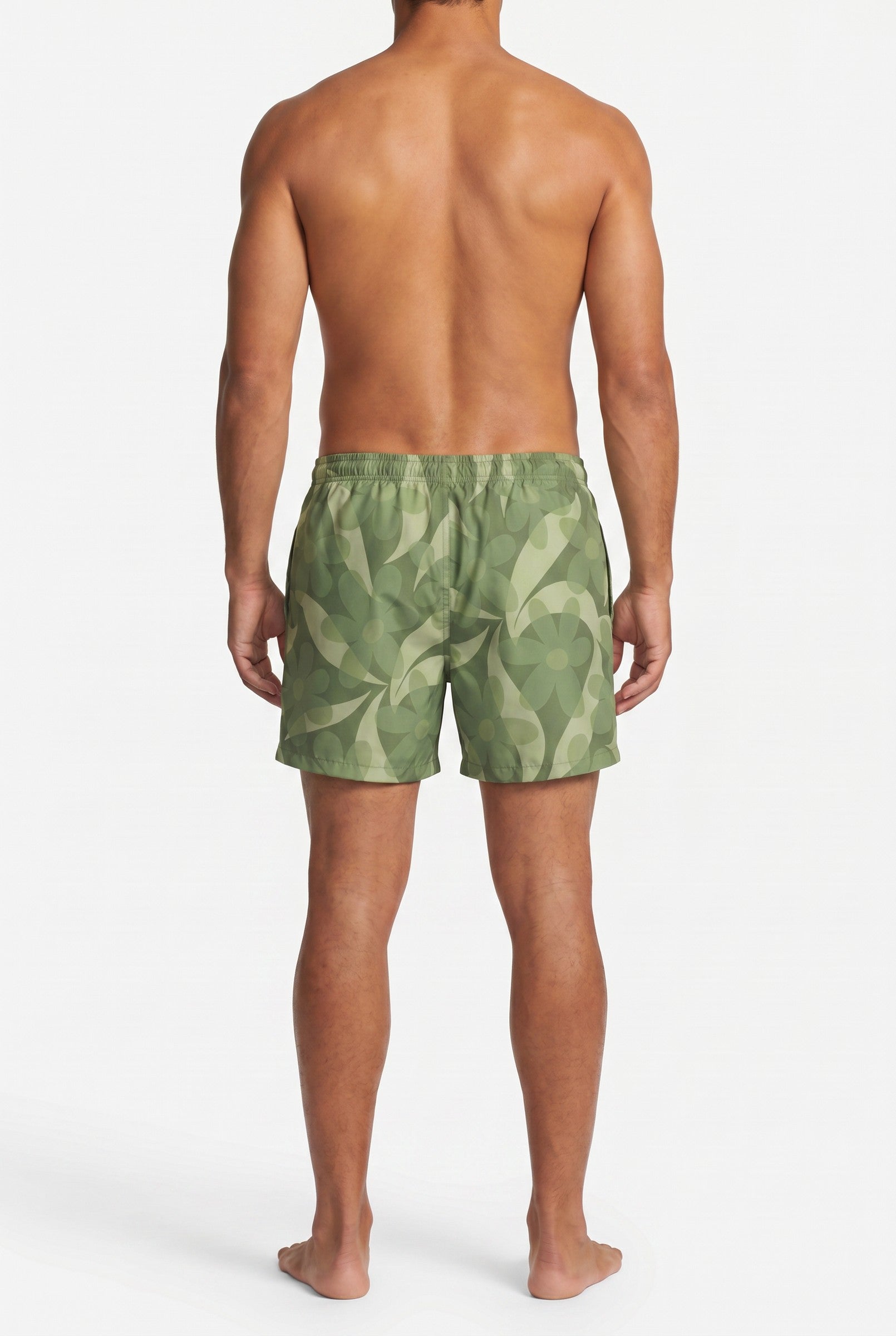 Men's Tropical Print Swim Shorts | Blackstone London