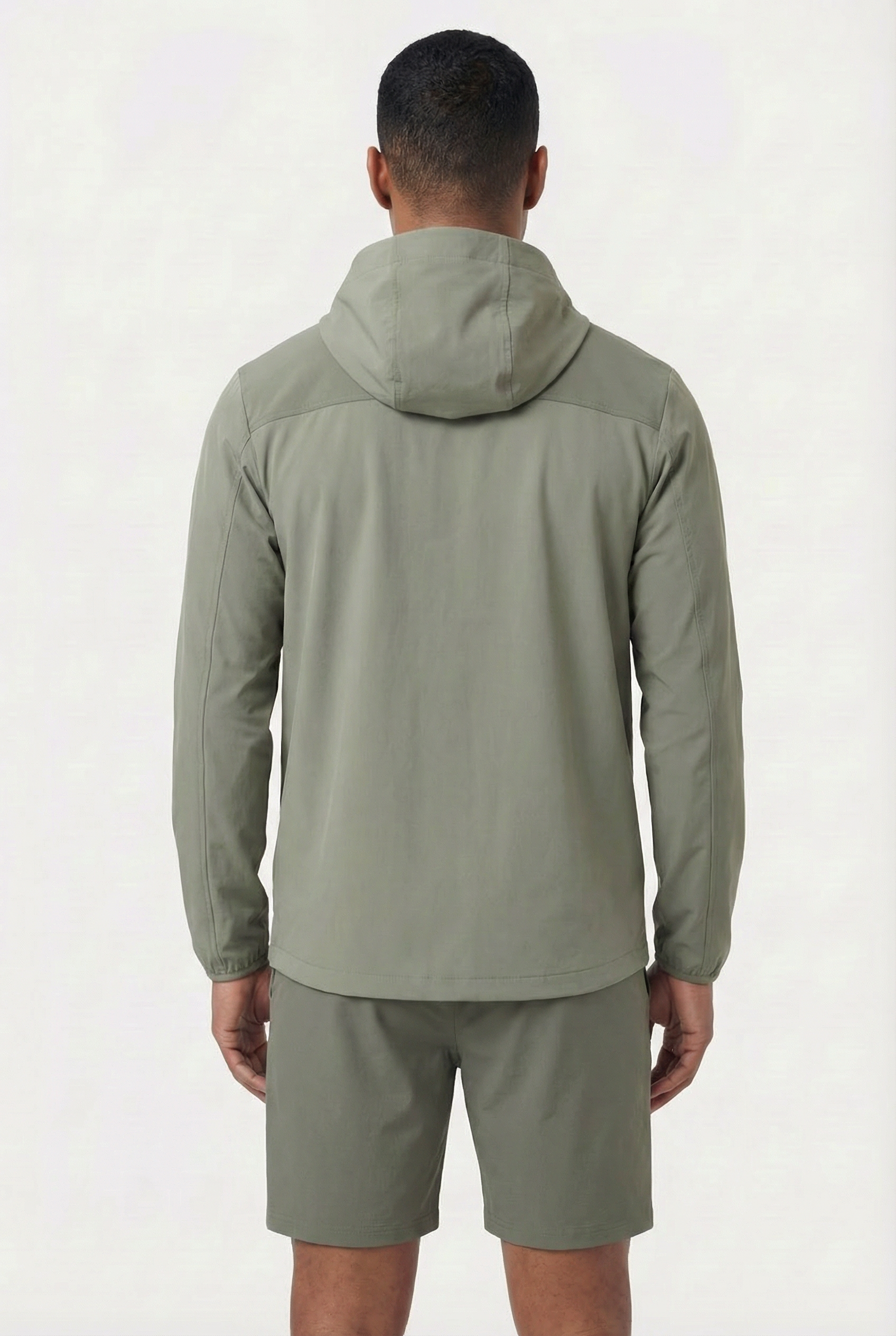 Men's Lightweight Hooded Jacket & Shorts 2-Piece Set | Blackstone London