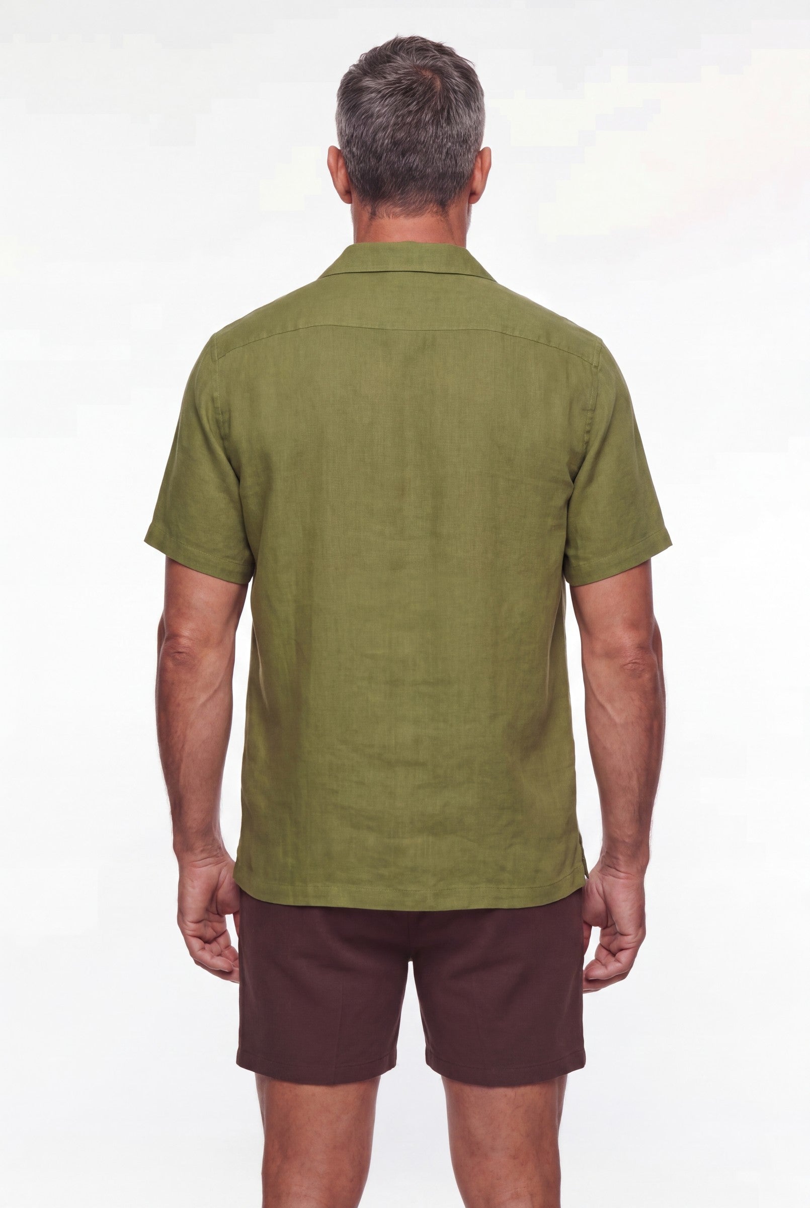 Men's Linen Cuban Collar Shirt | Blackstone London