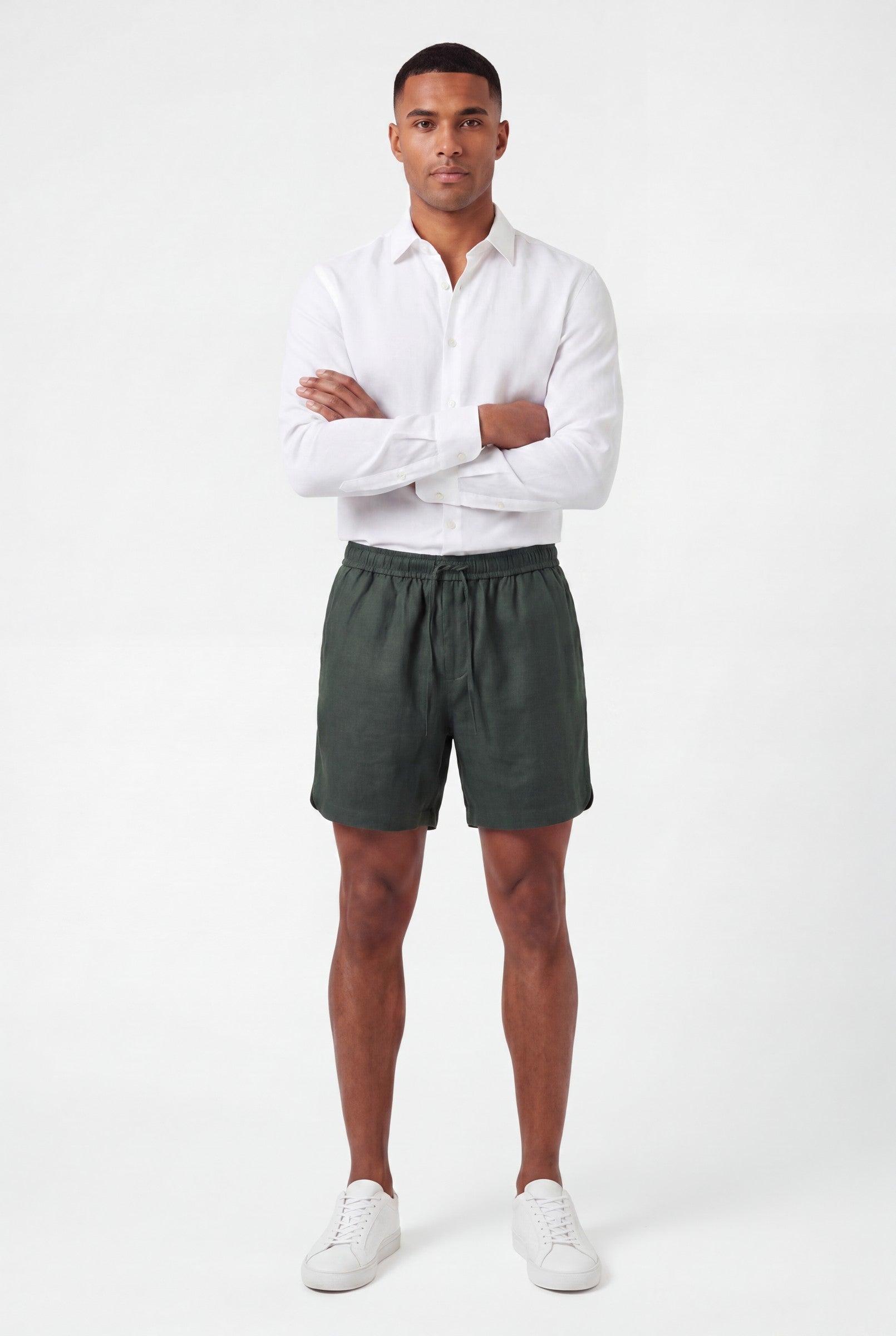 Men's Premium Linen Drawstring Shorts | Blackstone London